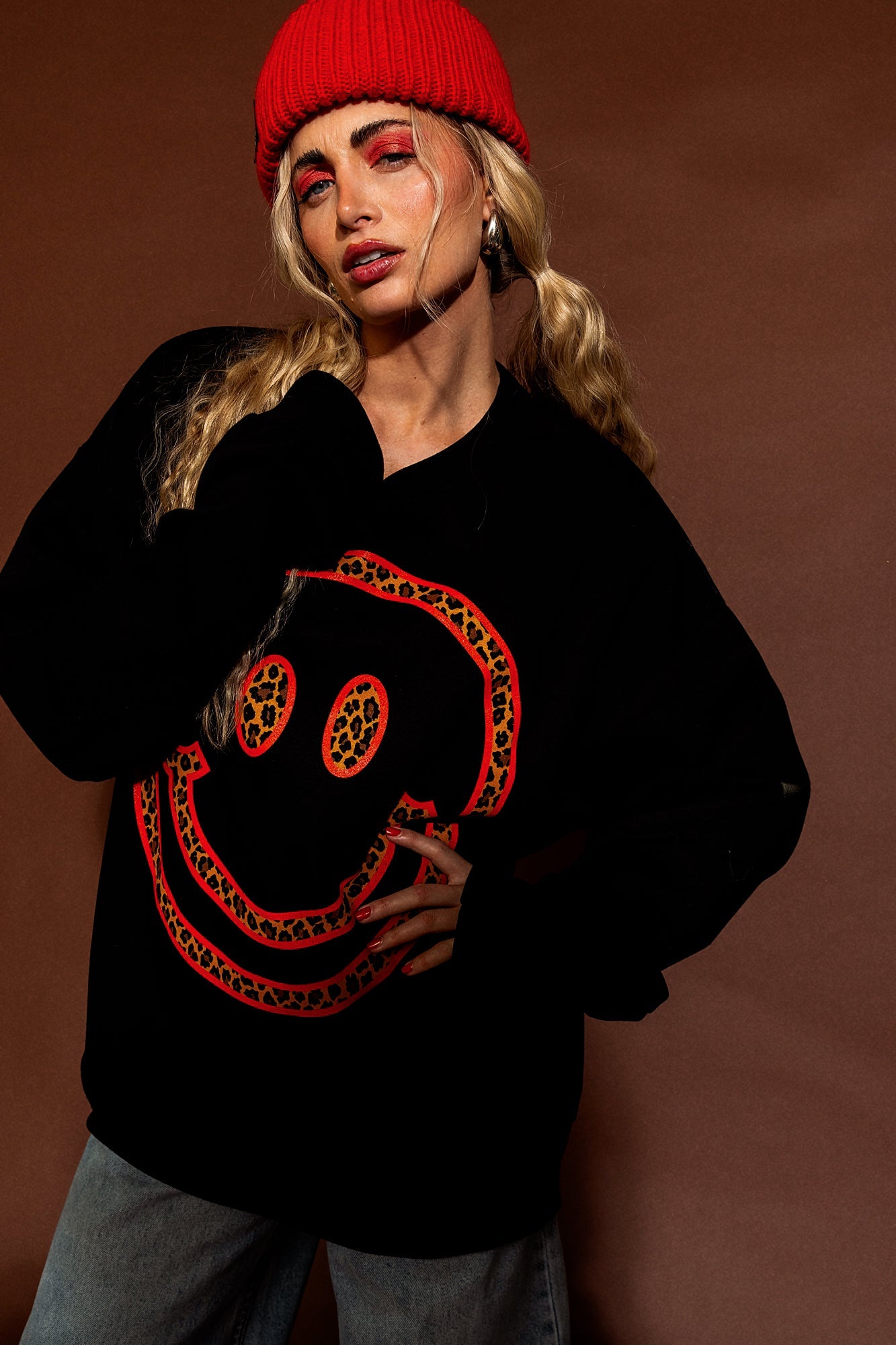 The World Needs Your Magic Oversized Pullover in Black + Leopard - Dressed in Lala