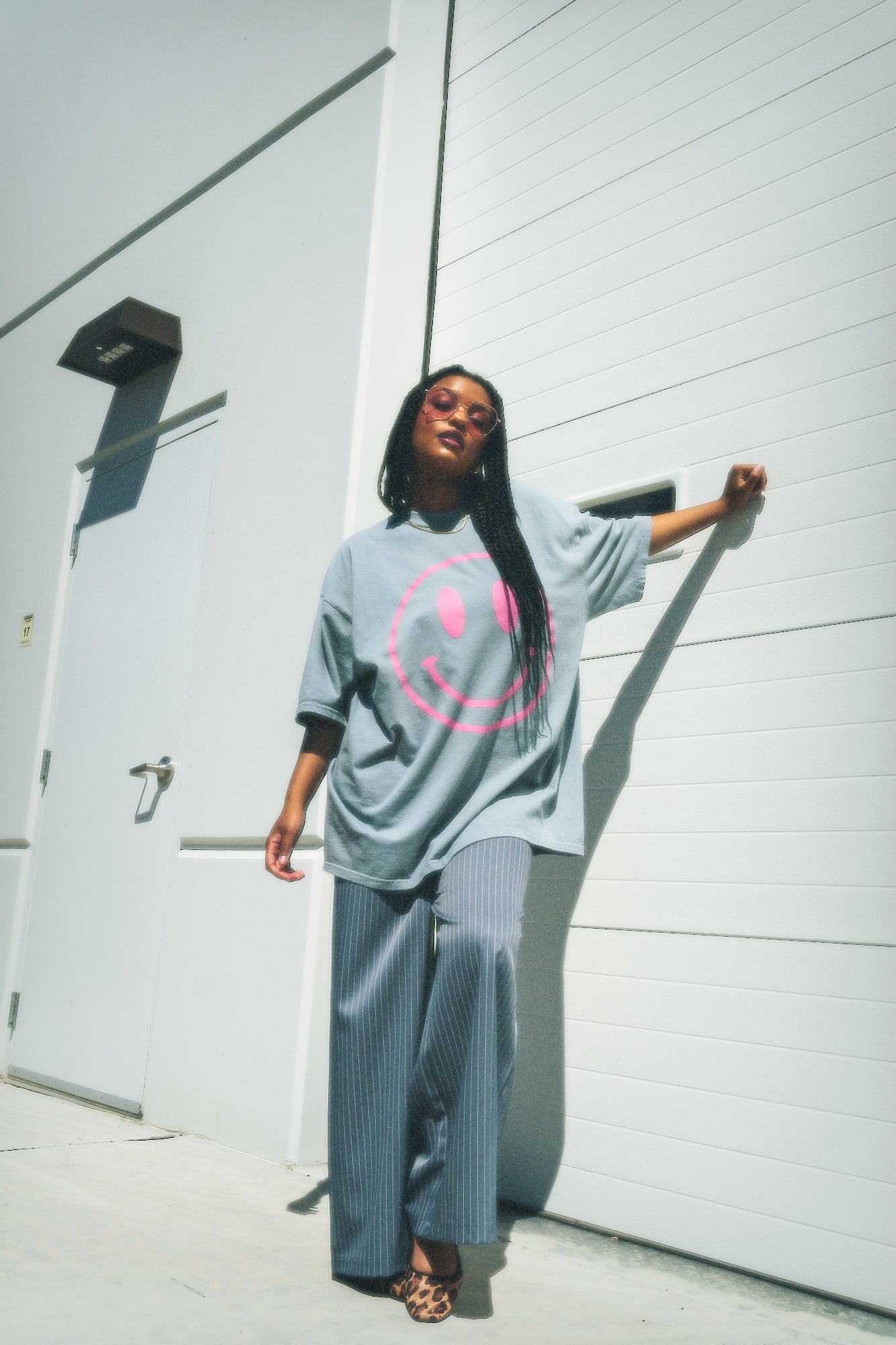 The World Needs Your Magic Oversized Tee in Stone Grey - Dressed in Lala