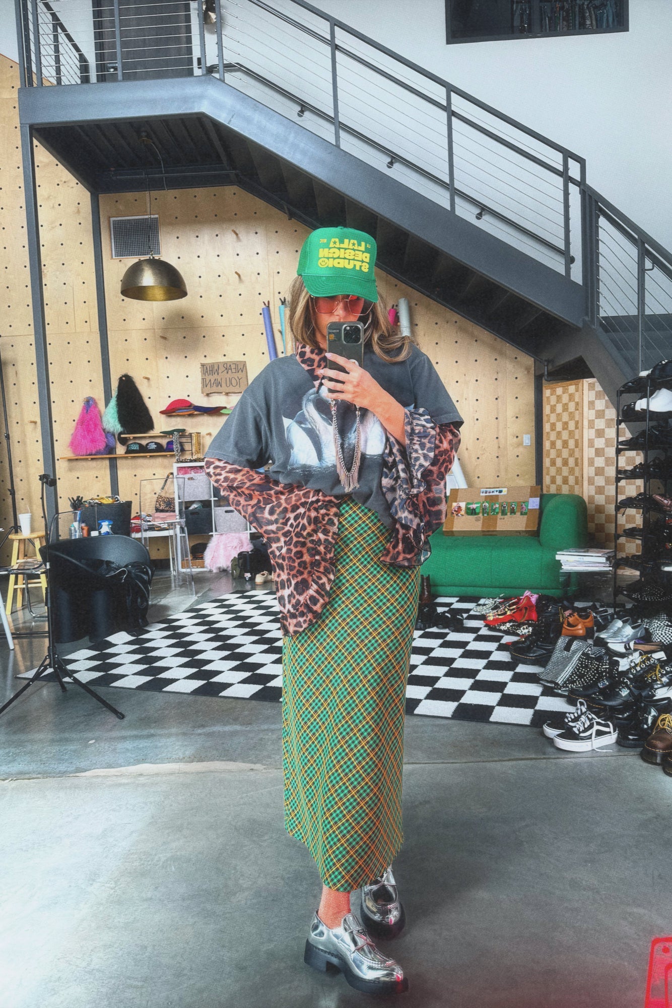 Thrift Shop Throwback Plaid Bias Midi Skirt - Dressed in Lala