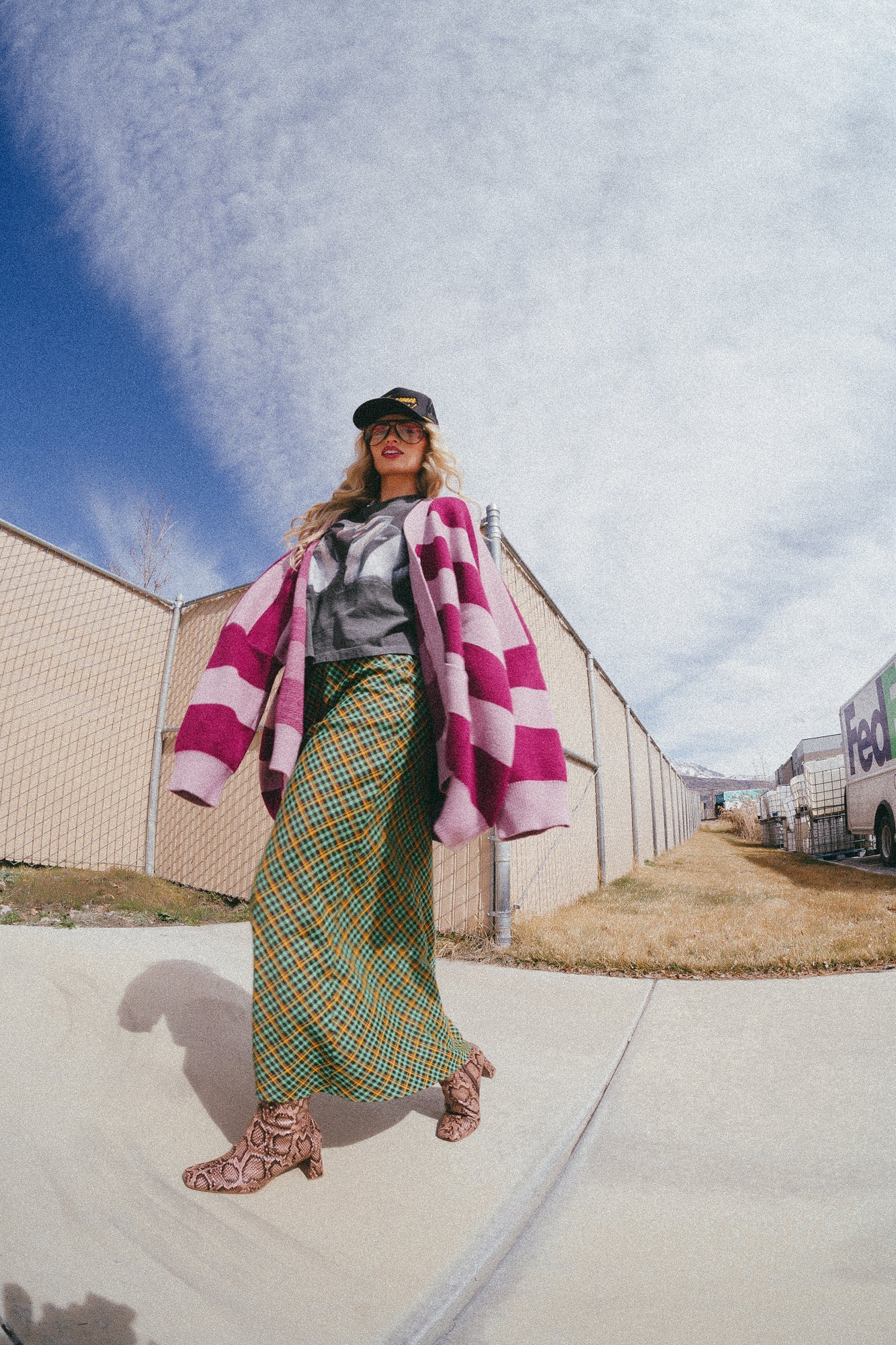 Thrift Shop Throwback Plaid Bias Midi Skirt - Dressed in Lala