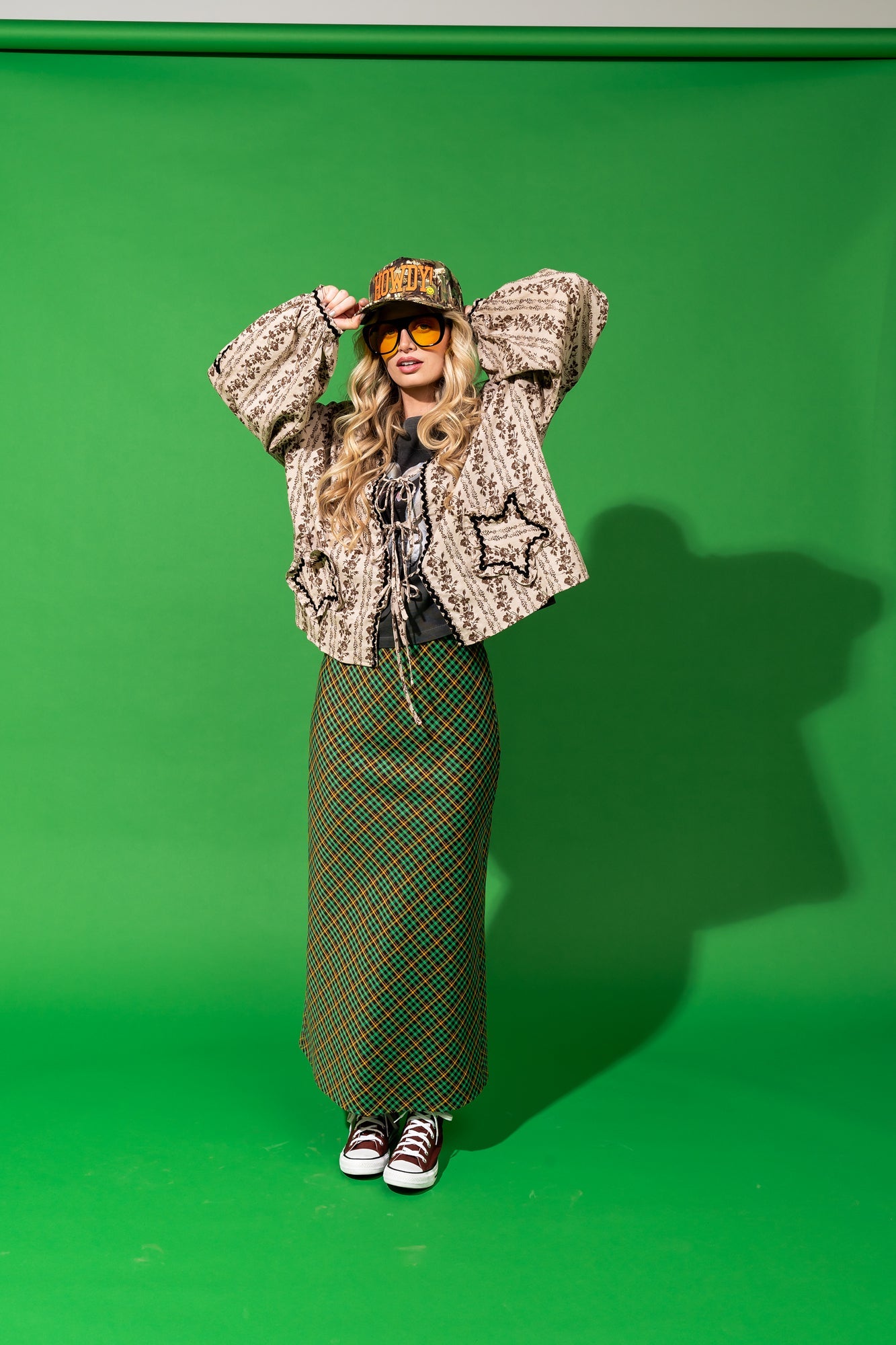 Thrift Shop Throwback Plaid Bias Midi Skirt - Dressed in Lala