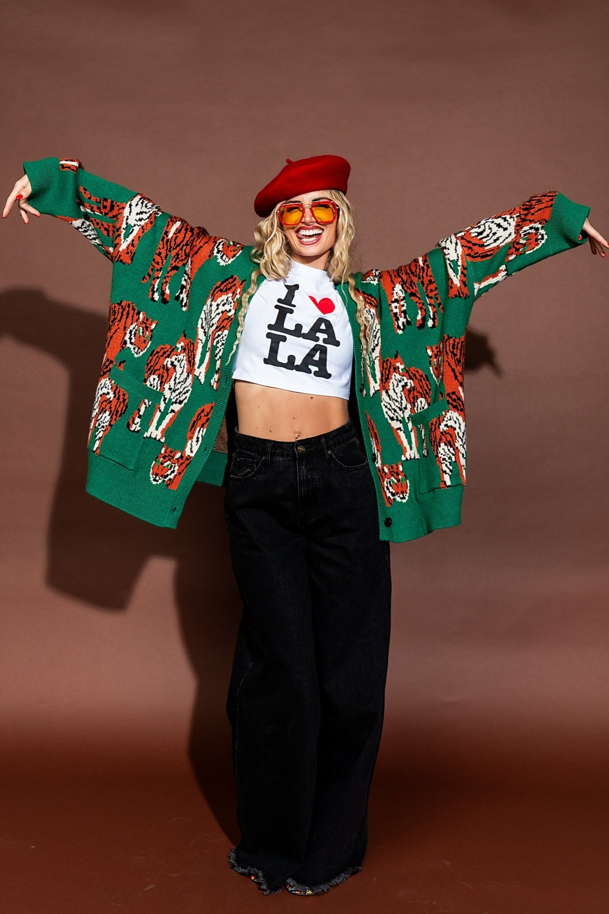 Tiger Tales Oversized Cardigan - Dressed in Lala