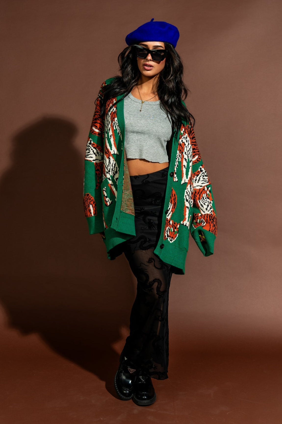 Tiger Tales Oversized Cardigan - Dressed in Lala