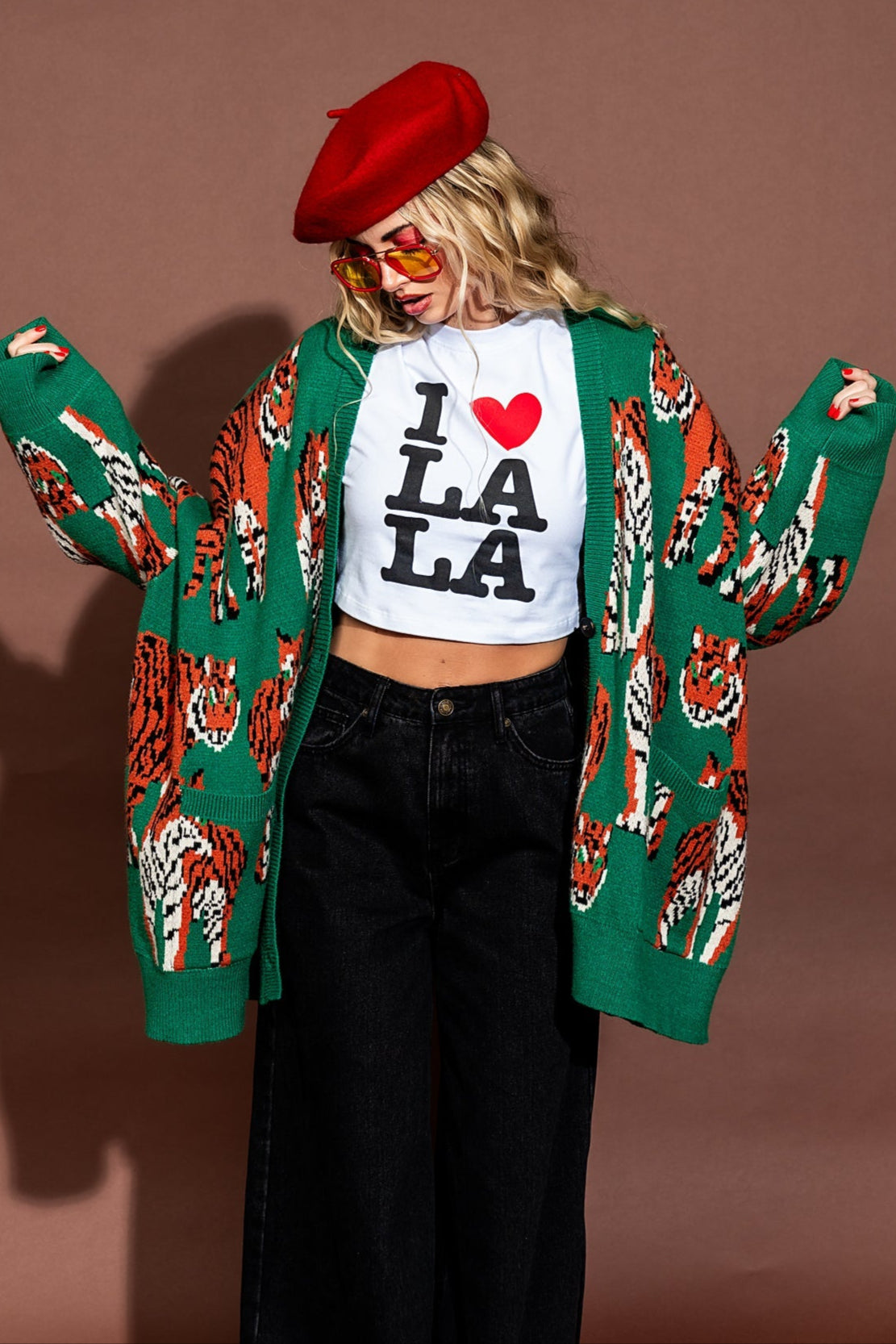Tiger Tales Oversized Cardigan - Dressed in Lala