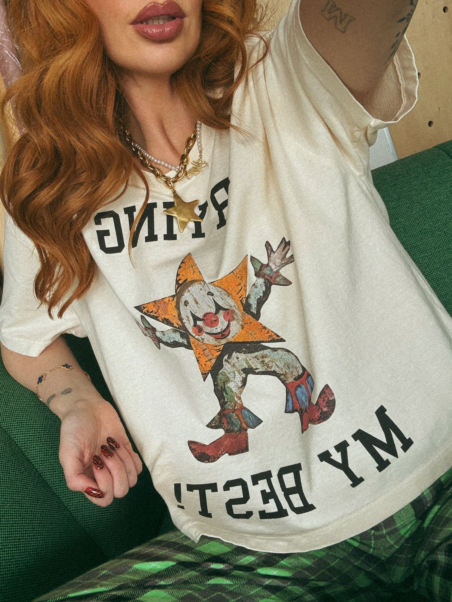 Trying My Best Boxy Tee - Dressed in Lala