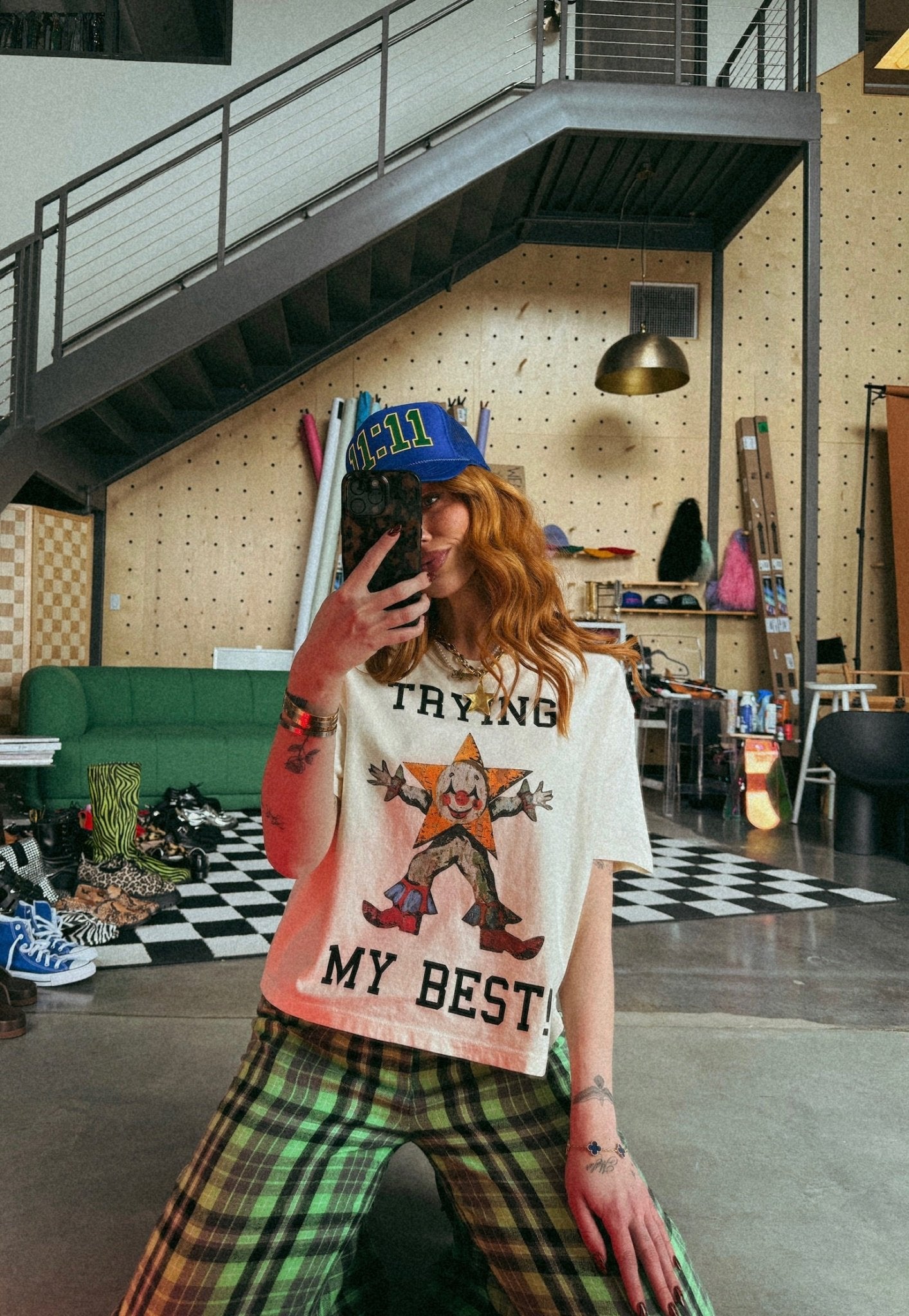 Trying My Best Boxy Tee - Dressed in Lala