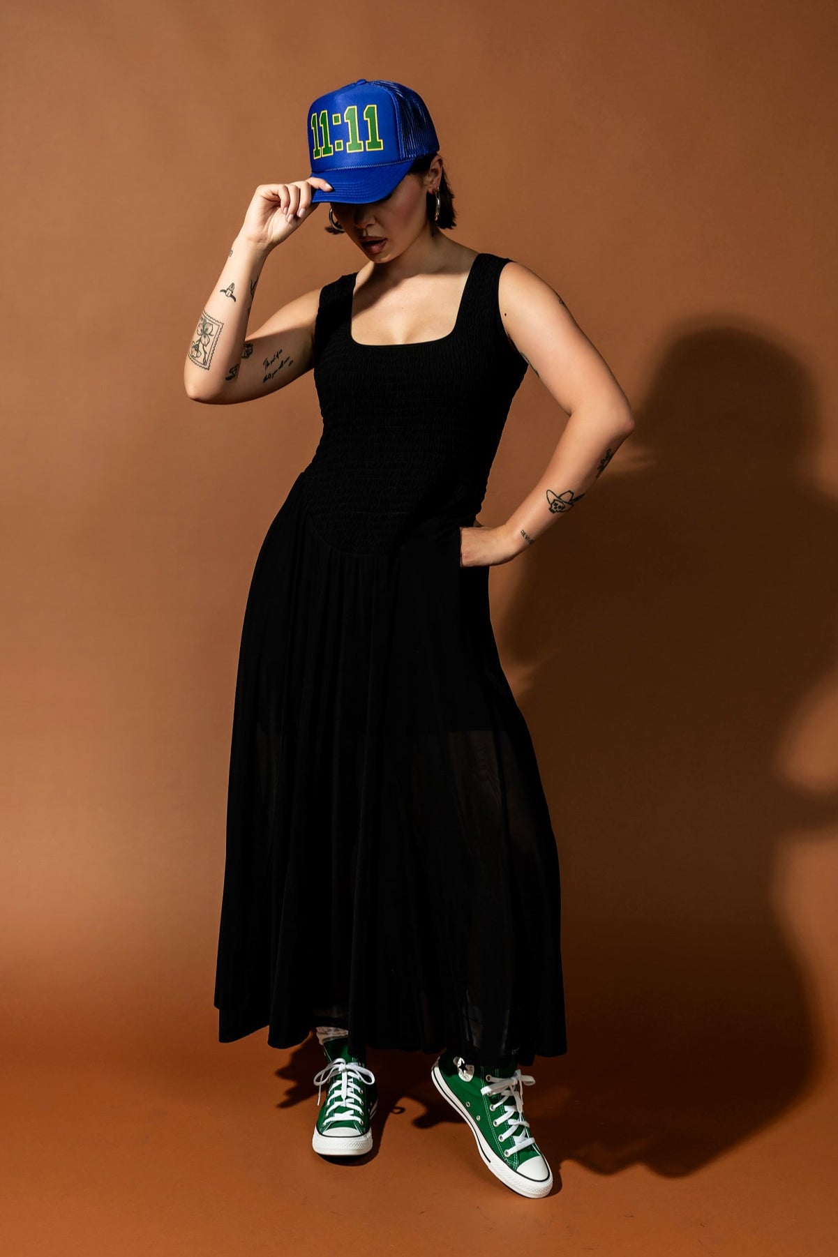 Vixen with a Vendetta Mesh Smocked Dress - Dressed in Lala