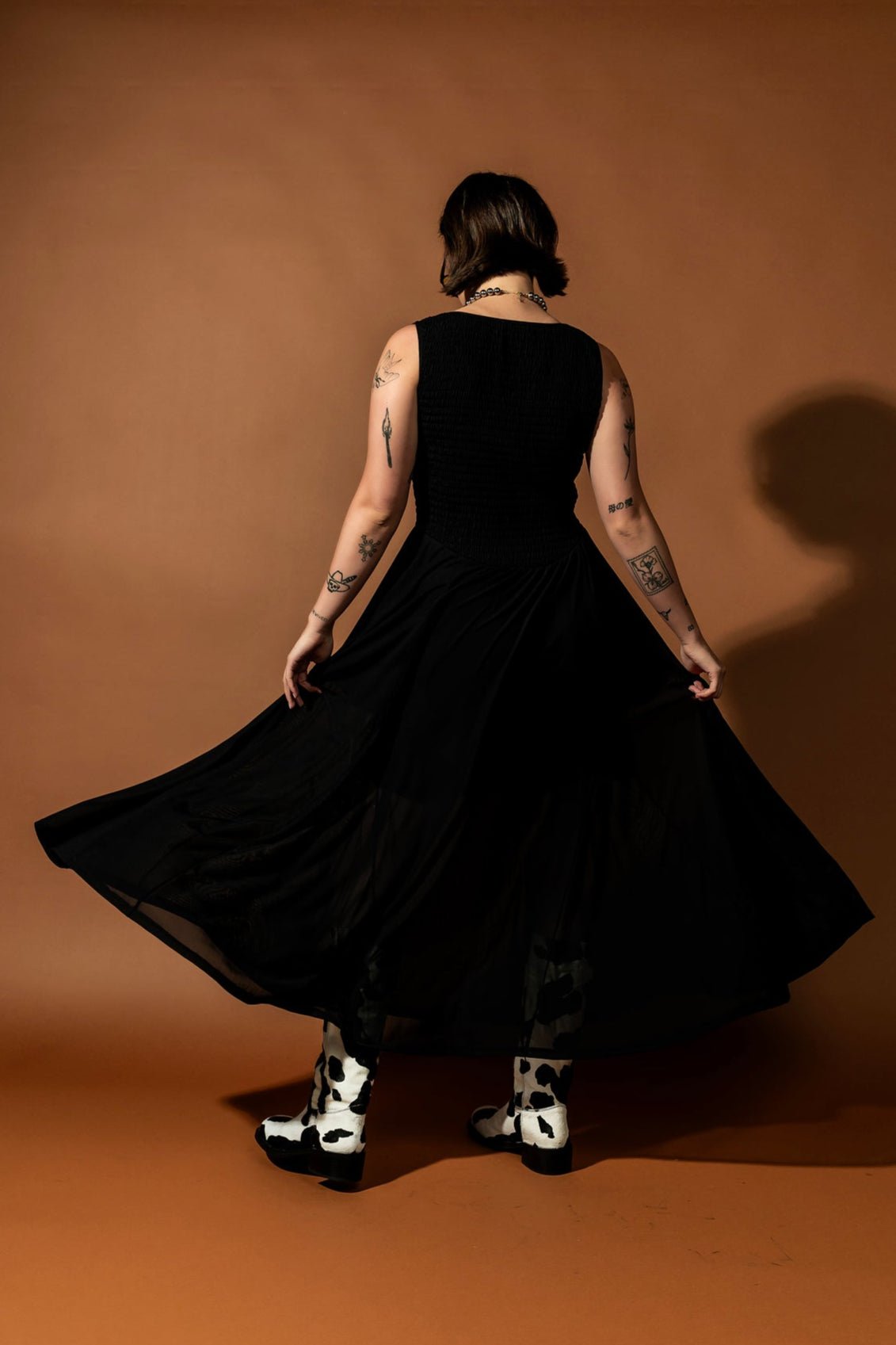 Vixen with a Vendetta Mesh Smocked Dress - Dressed in Lala