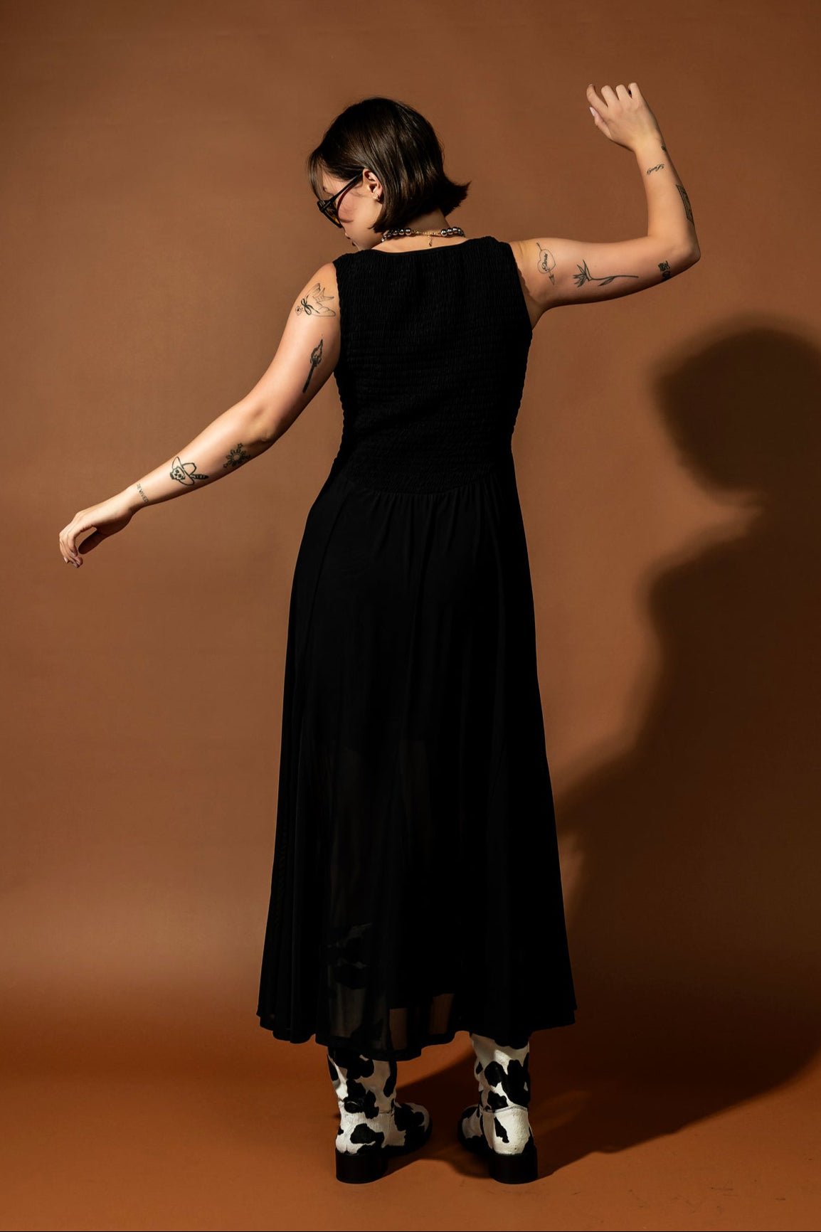 Vixen with a Vendetta Mesh Smocked Dress - Dressed in Lala