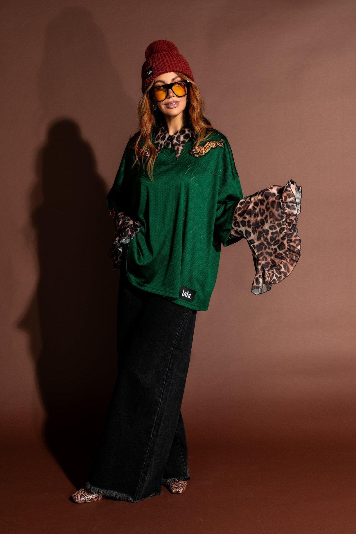 Way To Go Tiger Jersey in Forest Green - Dressed in Lala