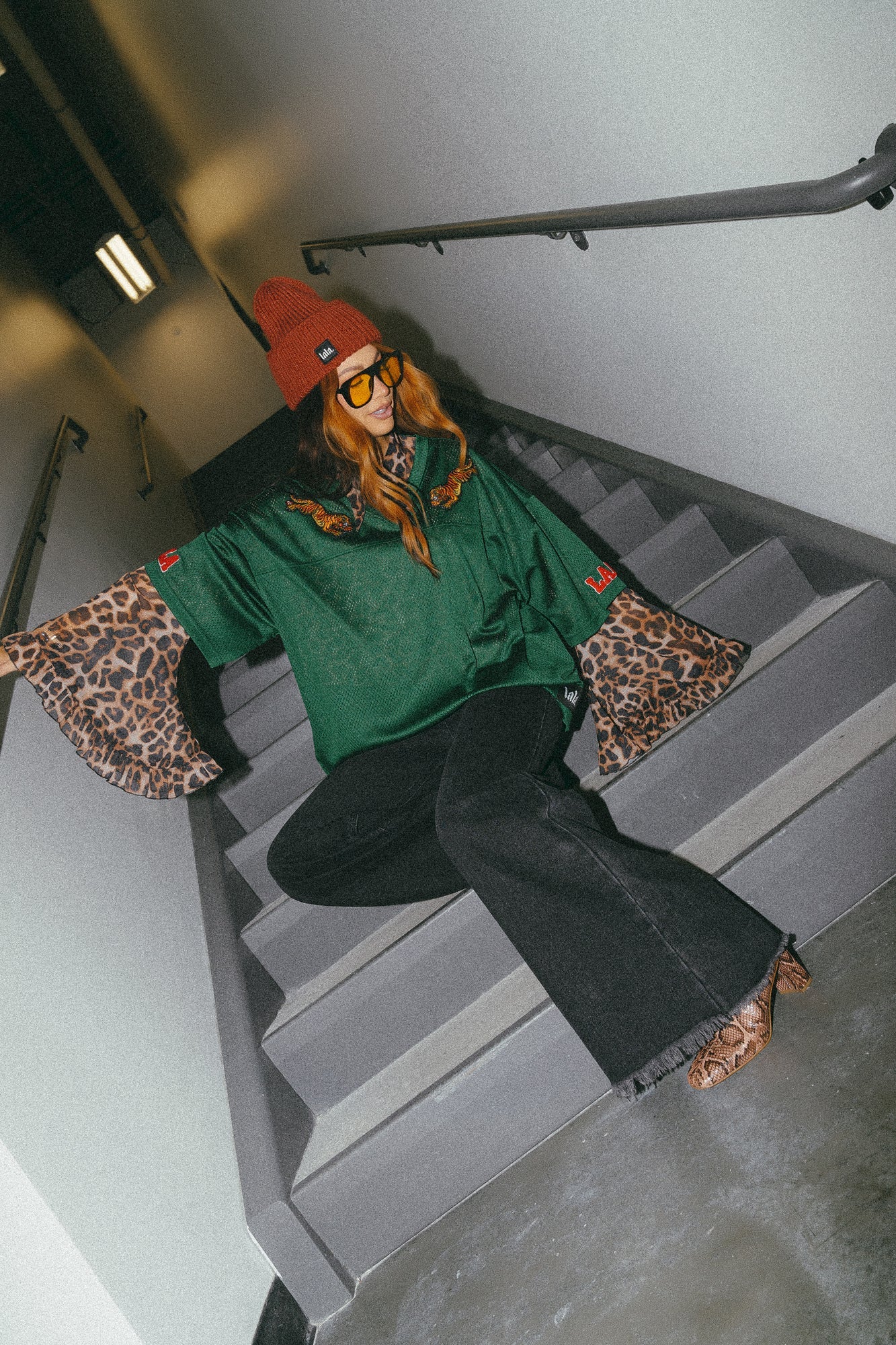 Way To Go Tiger Jersey in Forest Green - Dressed in Lala