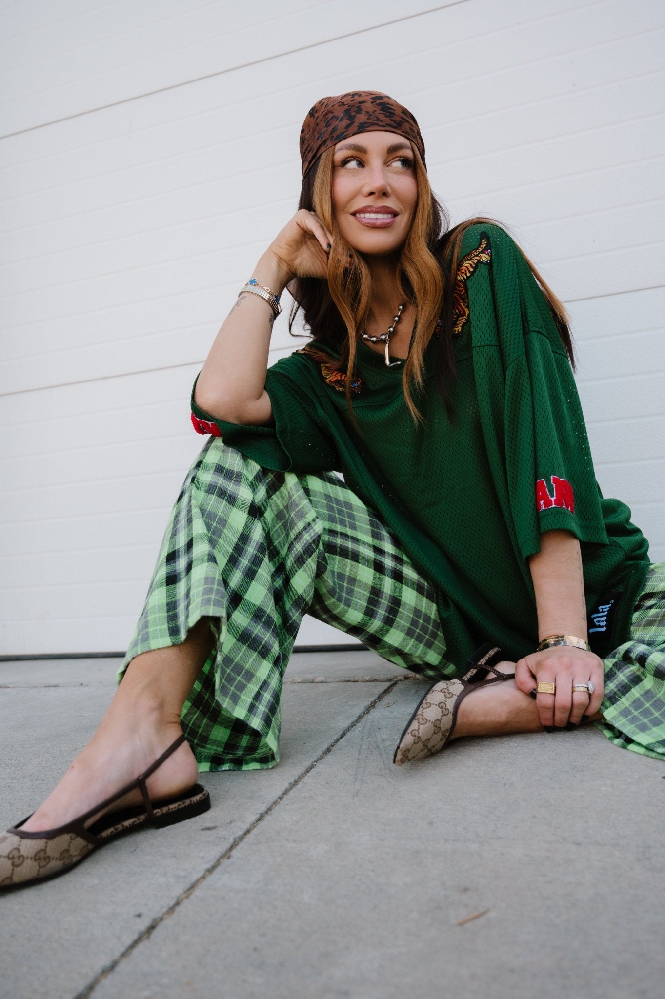 Way To Go Tiger Jersey in Forest Green - Dressed in Lala