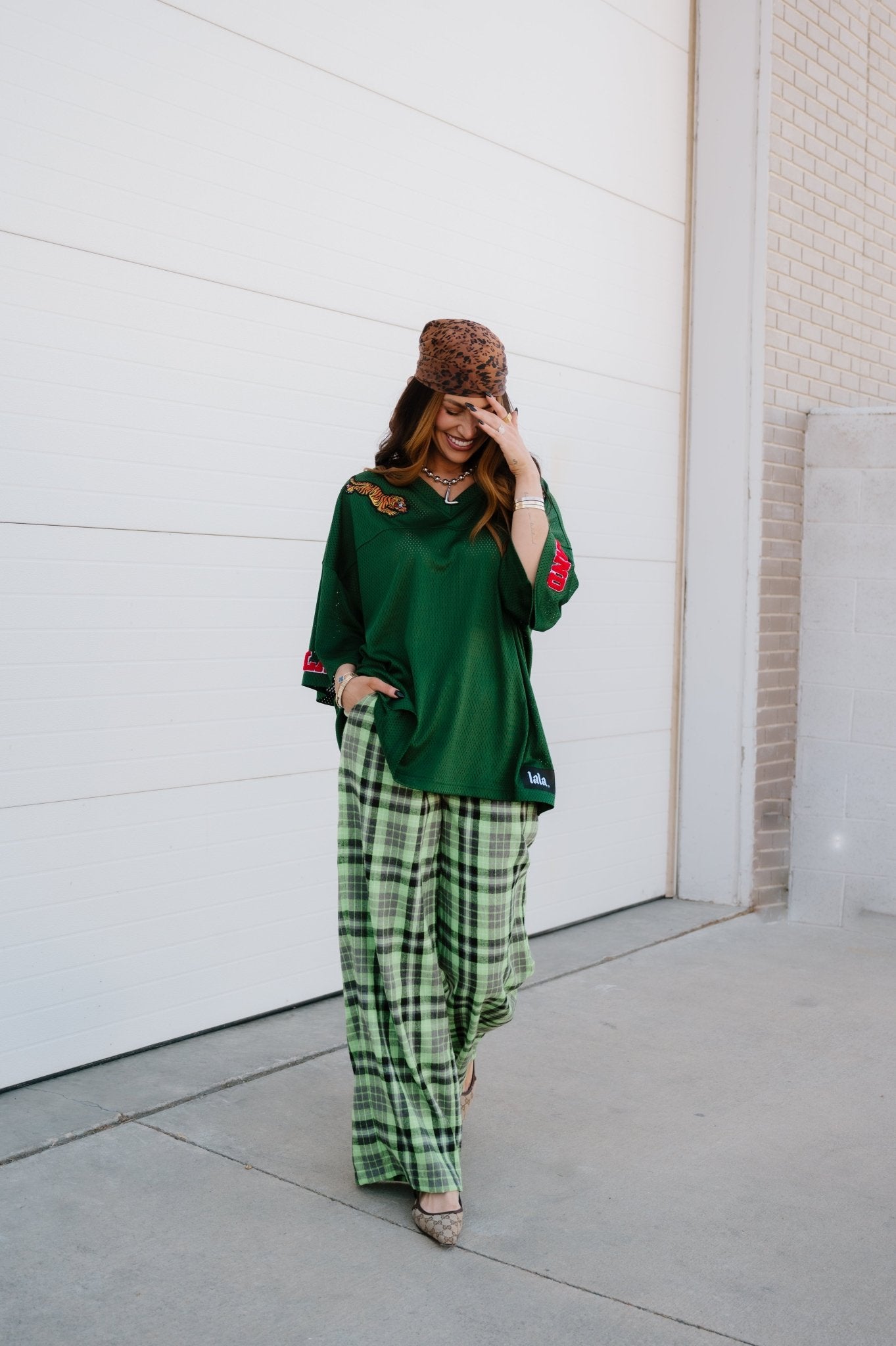 Way To Go Tiger Jersey in Forest Green - Dressed in Lala