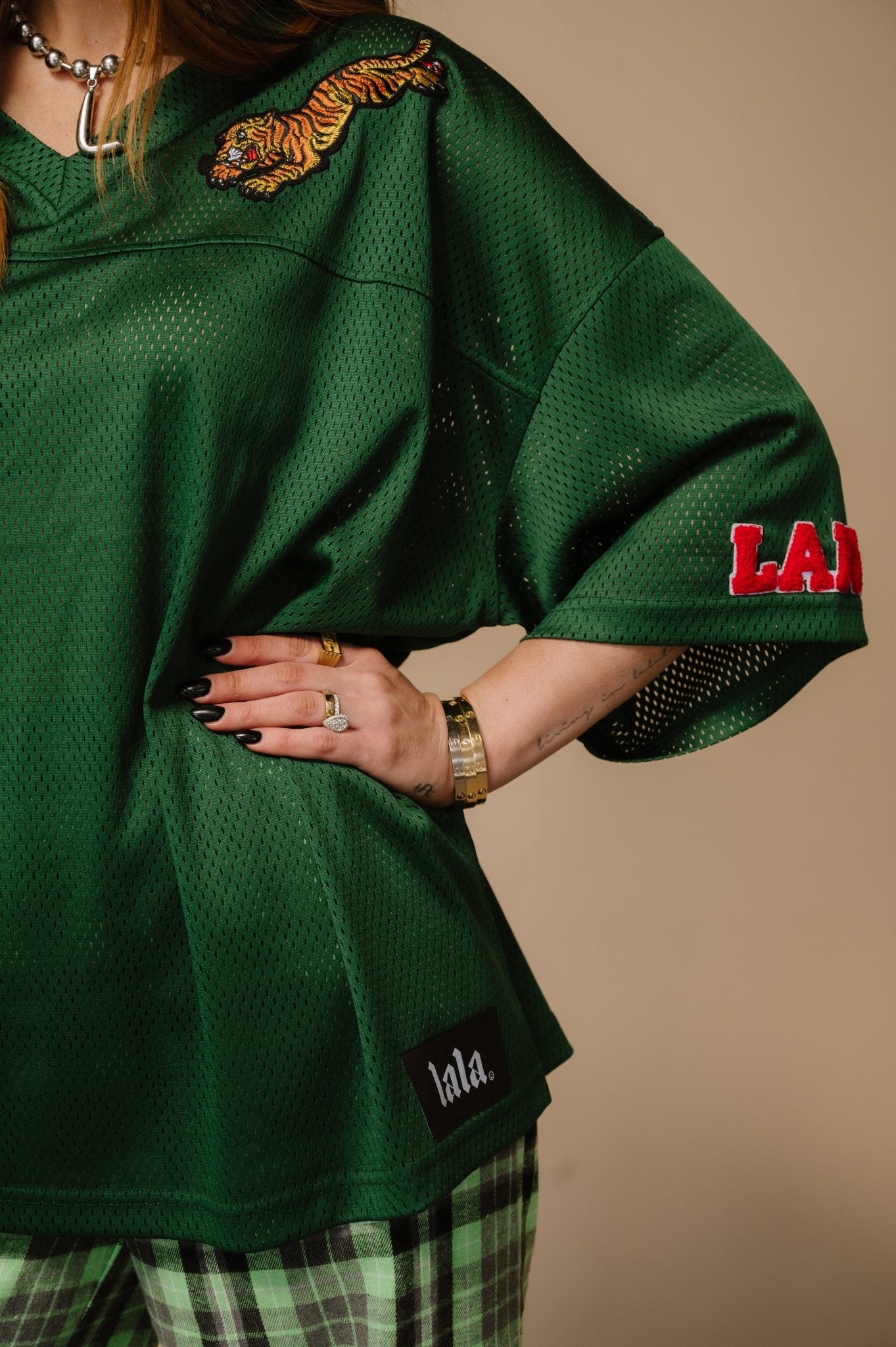 Way To Go Tiger Jersey in Forest Green - Dressed in Lala