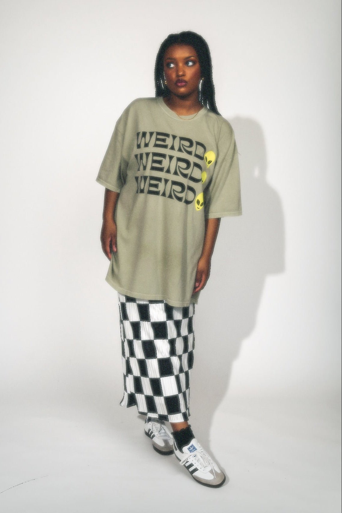 Weirdo Tee in Sage - Dressed in Lala