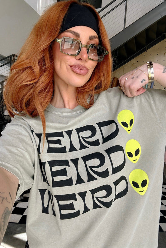 Weirdo Tee in Sage - Dressed in Lala
