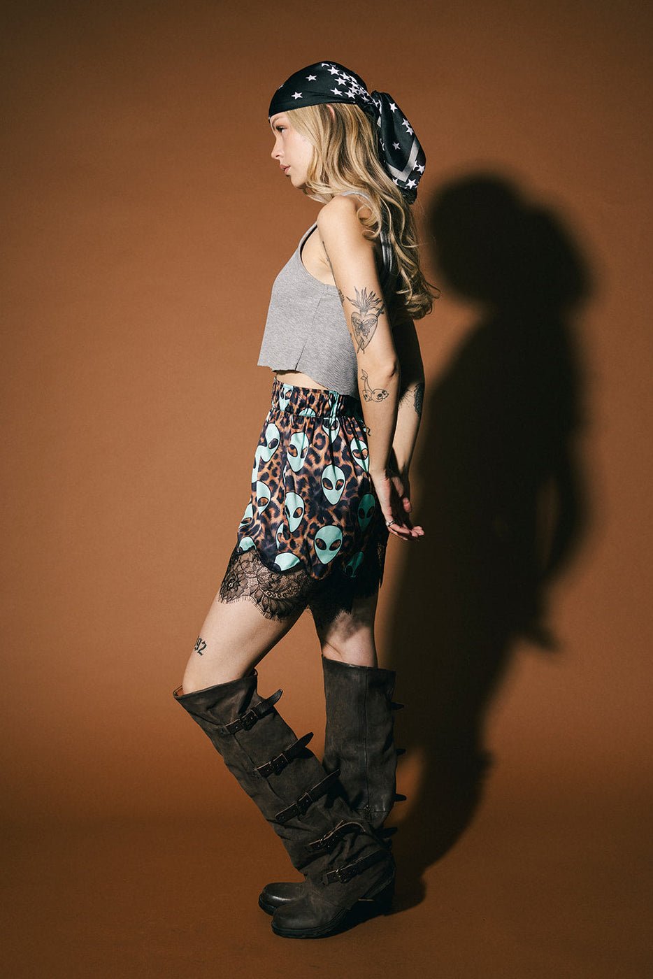 Weirdo World Alien Satin Bloomer Shorts - Dressed in Lala
