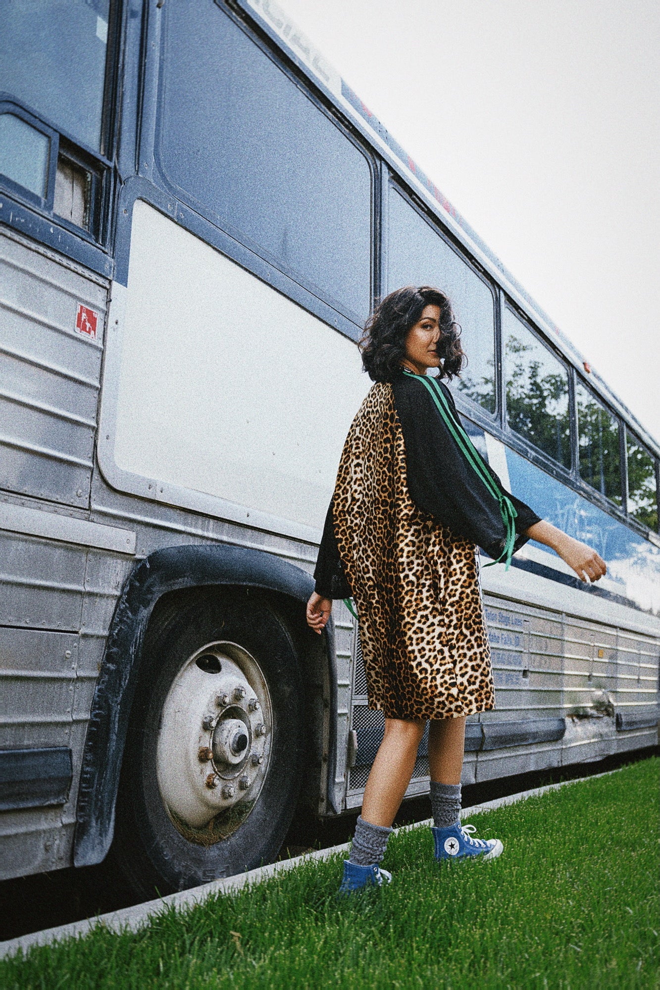 Weirdo World Leopard Jersey Dress - Dressed in Lala