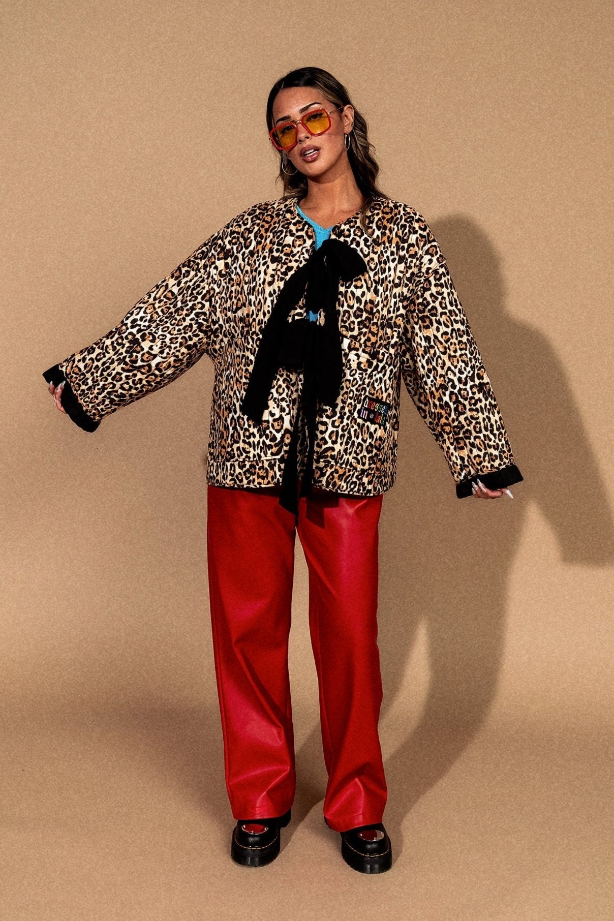 Welcome to Lalaland Quilted Leopard Oversized Jacket - Dressed in Lala