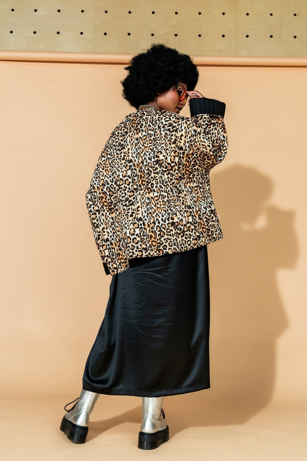 Welcome to Lalaland Quilted Leopard Oversized Jacket - Dressed in Lala