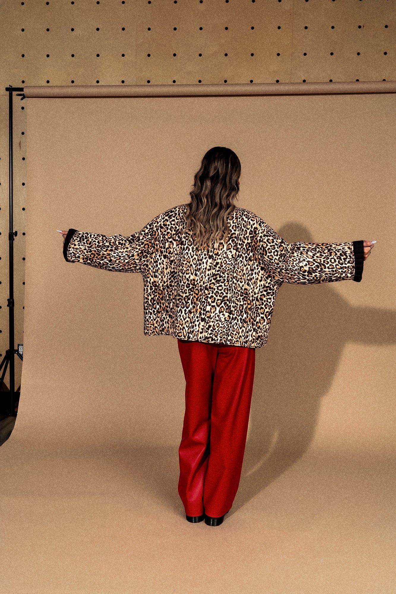 Welcome to Lalaland Quilted Leopard Oversized Jacket - Dressed in Lala
