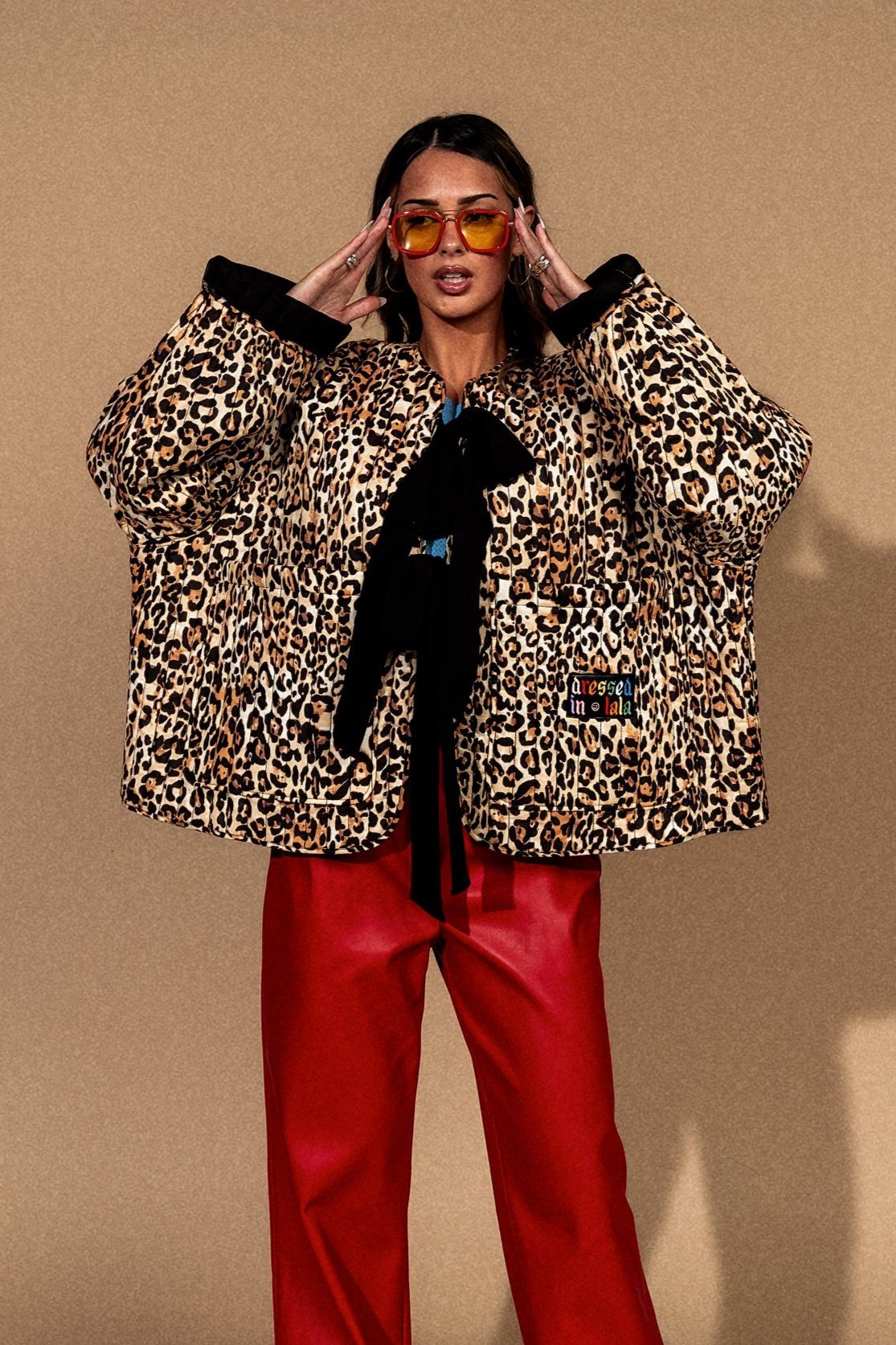 Welcome to Lalaland Quilted Leopard Oversized Jacket - Dressed in Lala