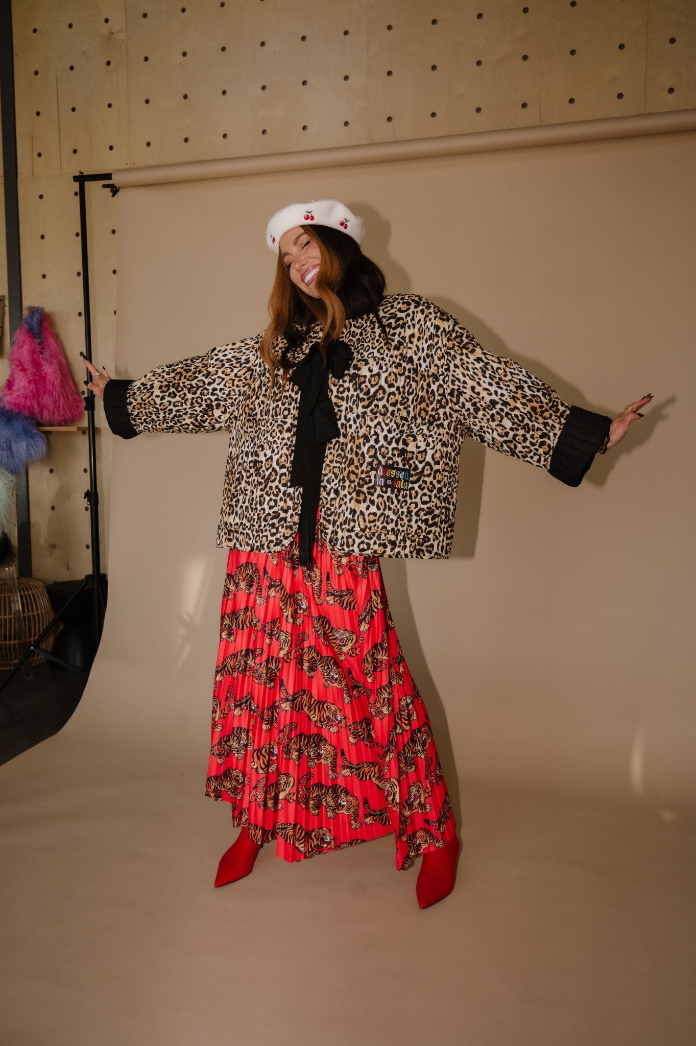Welcome to Lalaland Quilted Leopard Oversized Jacket - Dressed in Lala