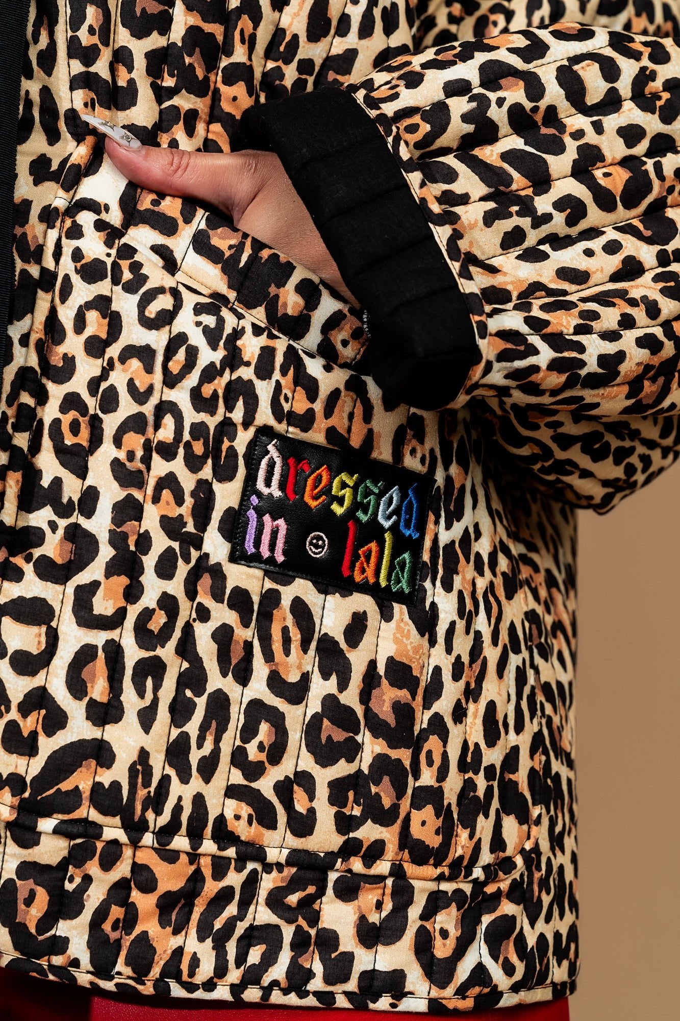Welcome to Lalaland Quilted Leopard Oversized Jacket - Dressed in Lala