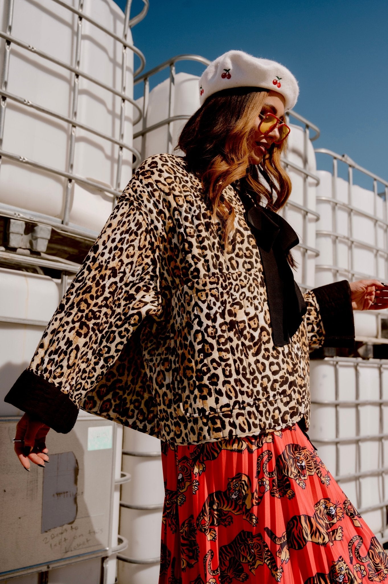 Welcome to Lalaland Quilted Leopard Oversized Jacket - Dressed in Lala