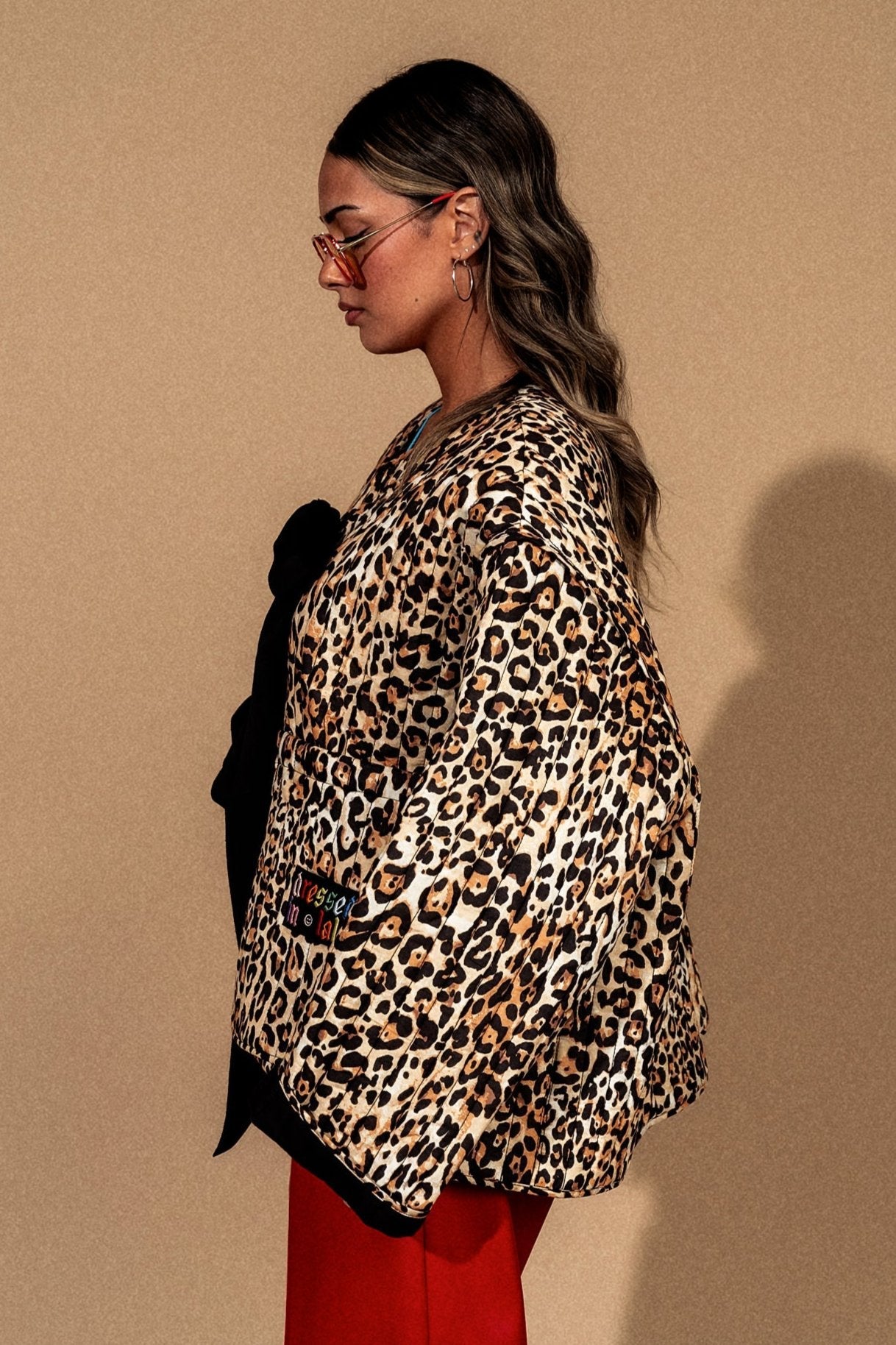 Welcome to Lalaland Quilted Leopard Oversized Jacket - Dressed in Lala