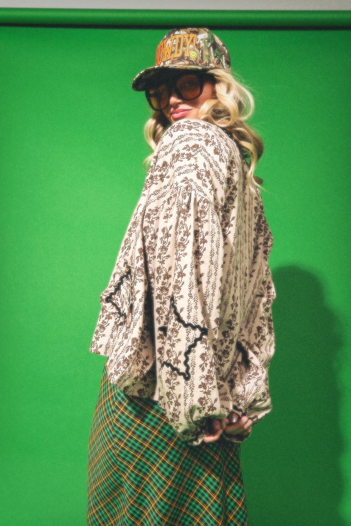 Why Not Tie Front Top in Vintage Florals - Dressed in Lala