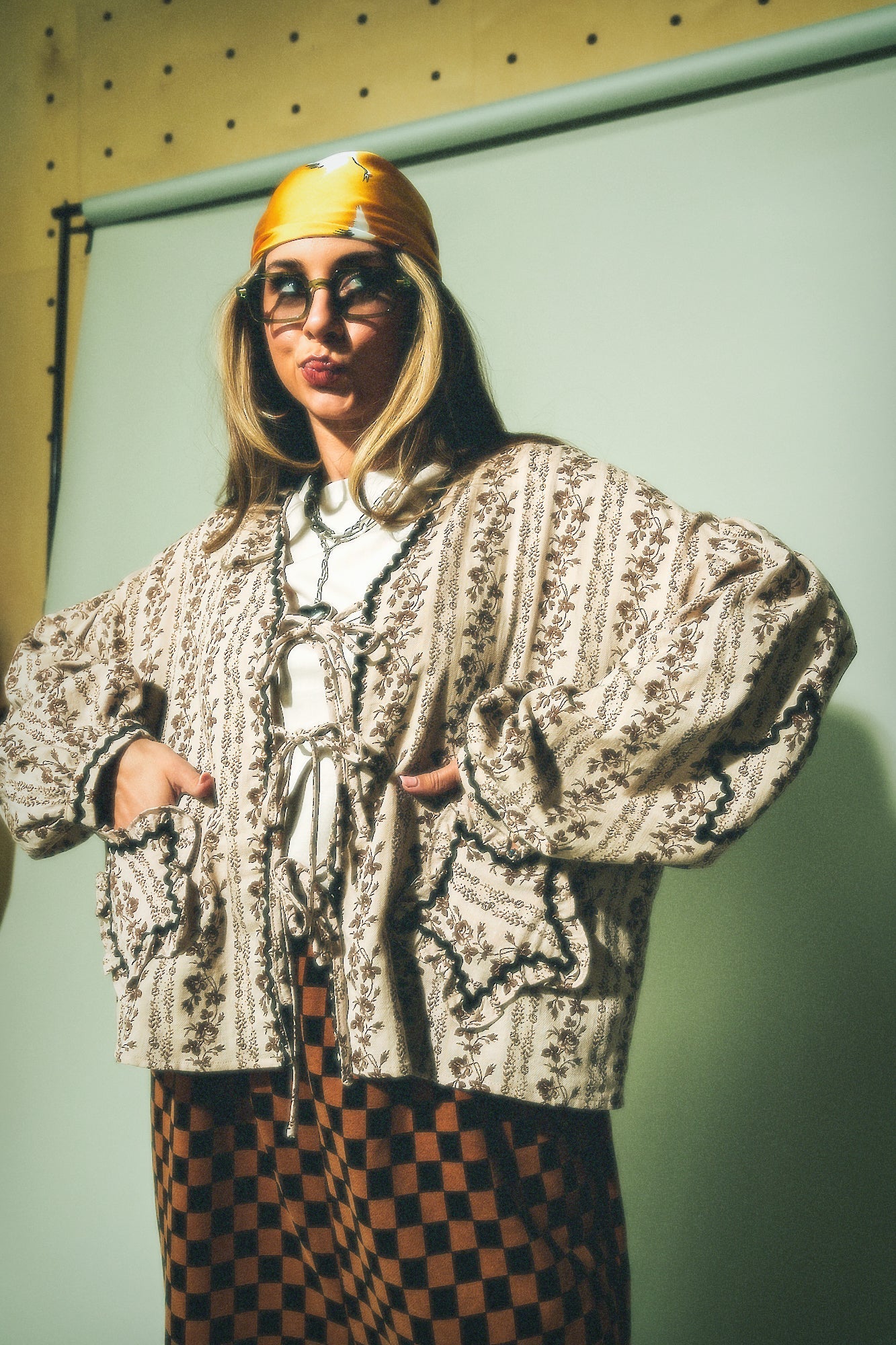 Why Not Tie Front Top in Vintage Florals - Dressed in Lala