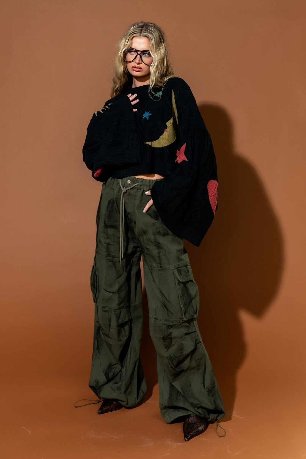You Don't Own Me Ultra Wide Leg Cargo Pants - Dressed in Lala