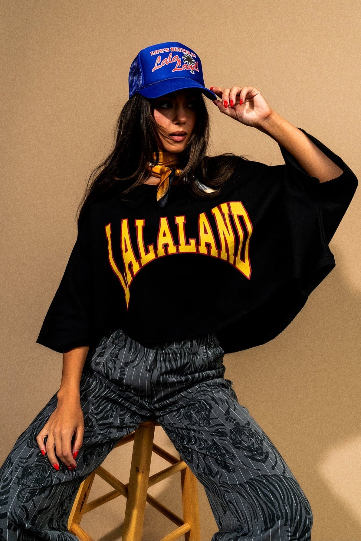 Your Dad's Vintage Sweatshirt (But Better) in Black Lalaland - Dressed in Lala