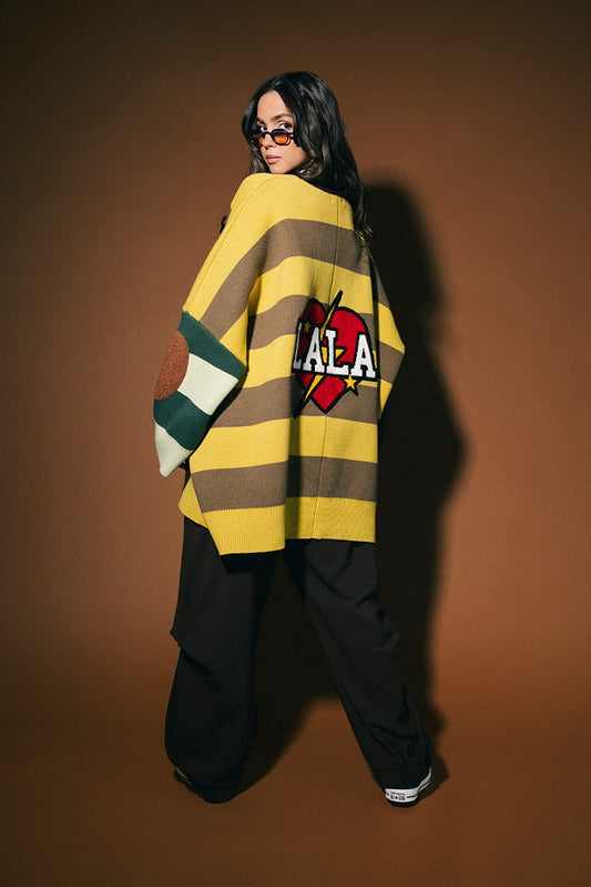 Your Grandpa Wears Lala Oversized Cardigan - Dressed in Lala