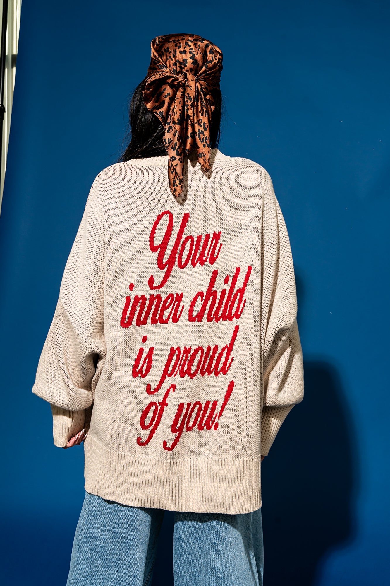 Your Inner Child is Proud of You Oversized Knit - Dressed in Lala