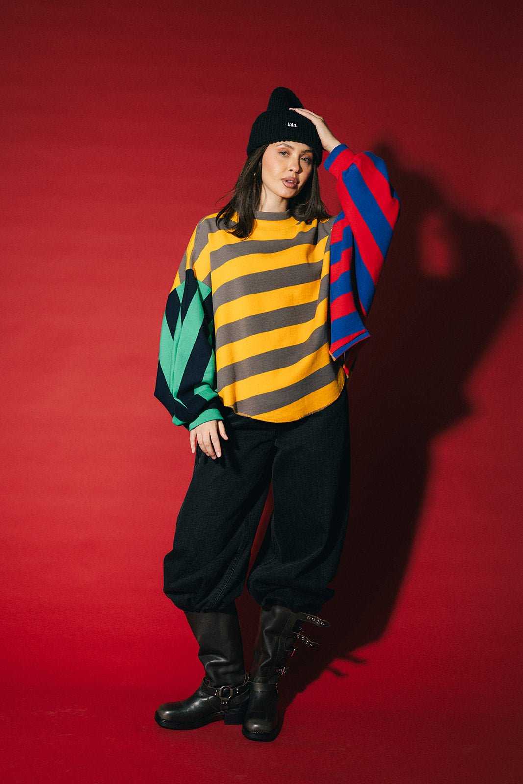 Your Mom Goes To College Oversized Chopped Sweatshirt - Dressed in Lala