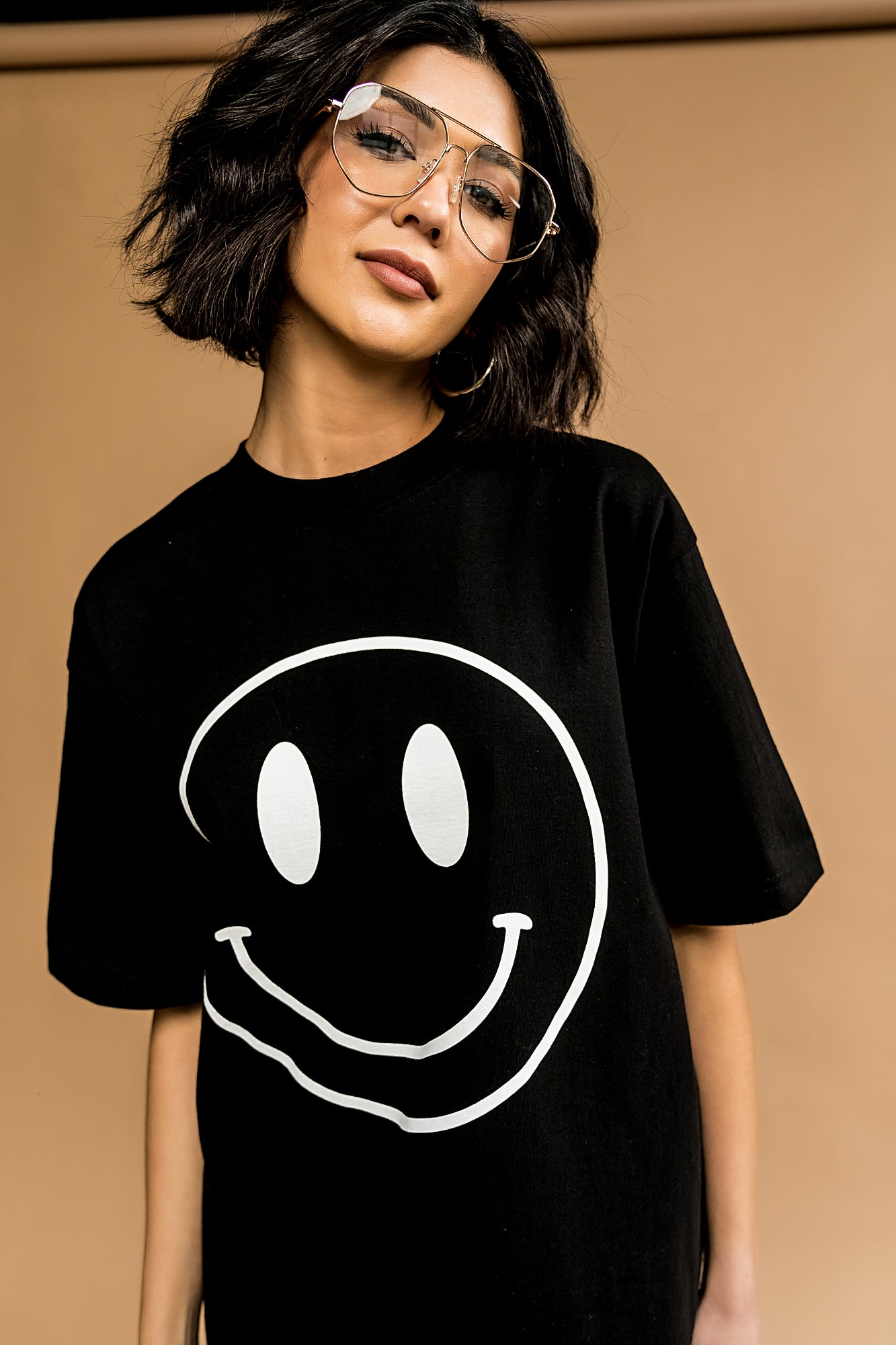 The World Needs Your Magic Oversized Tee in Black + White
