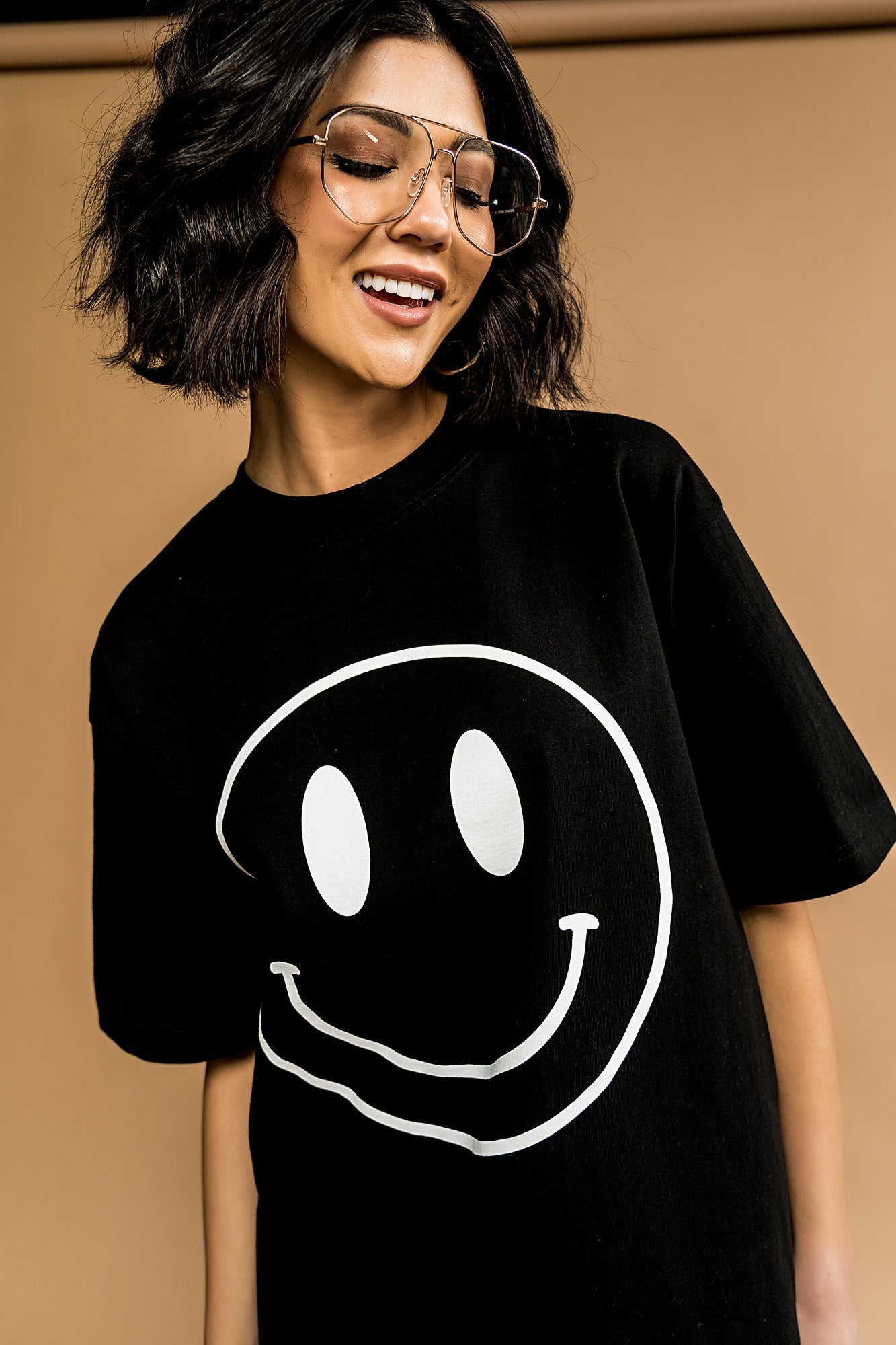 The World Needs Your Magic Oversized Tee in Black + White