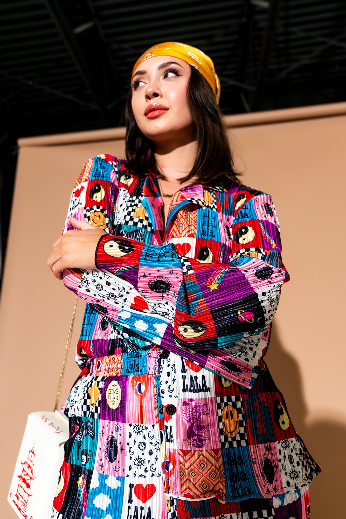 Long Sleeve Plissé Set in Lala World