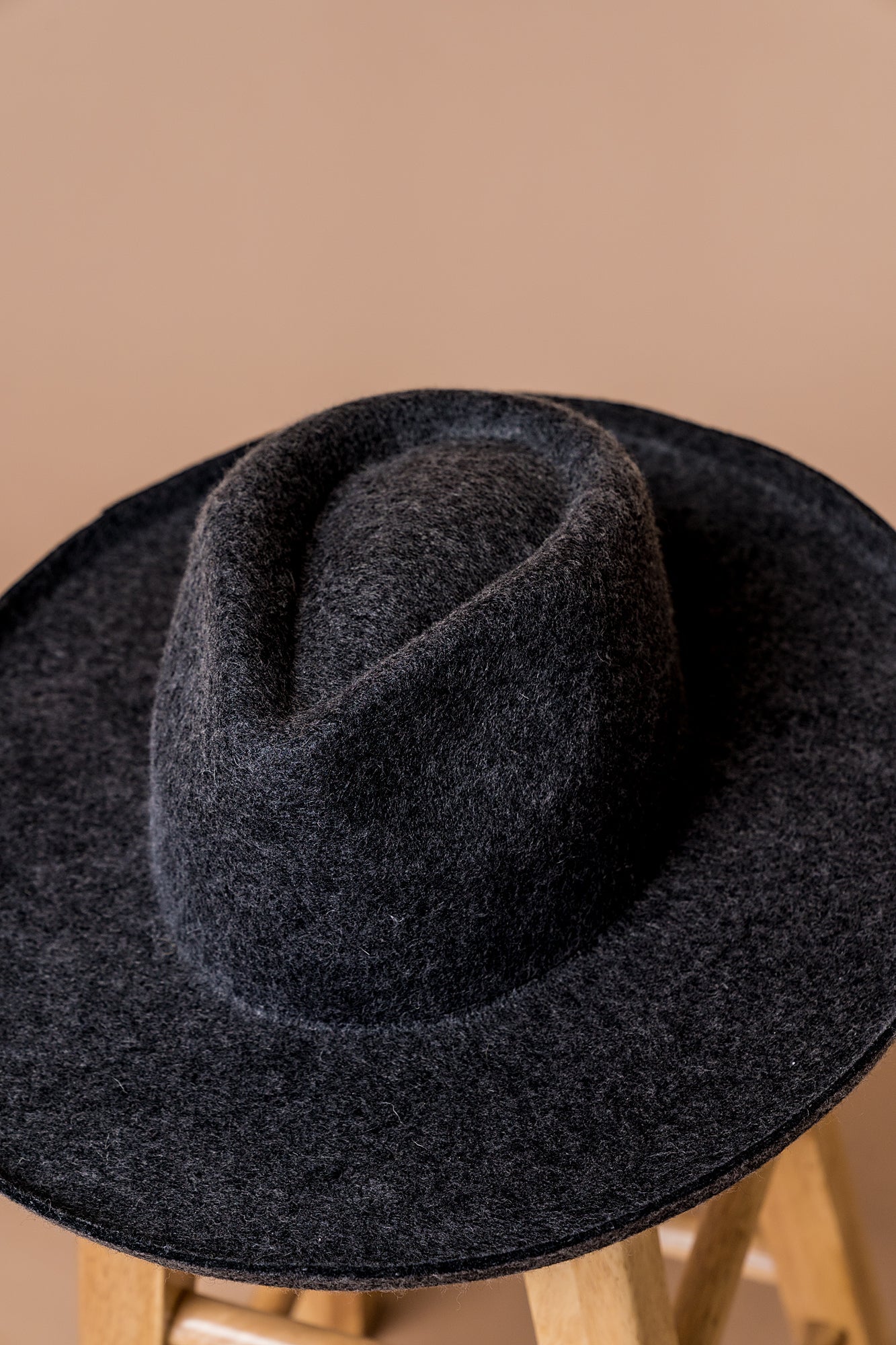 Stella Stiff Brim Hat in Charcoal