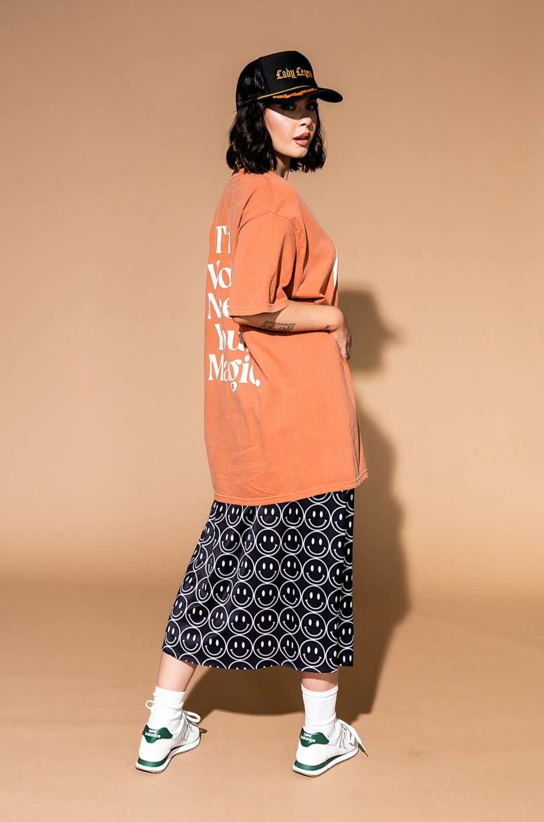 The World Needs Your Magic Oversized Tee in Sunset