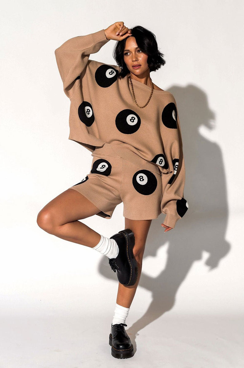 LALA ORIGINAL Luck Is On Your Side 8Ball Knit Set Dressed in Lala