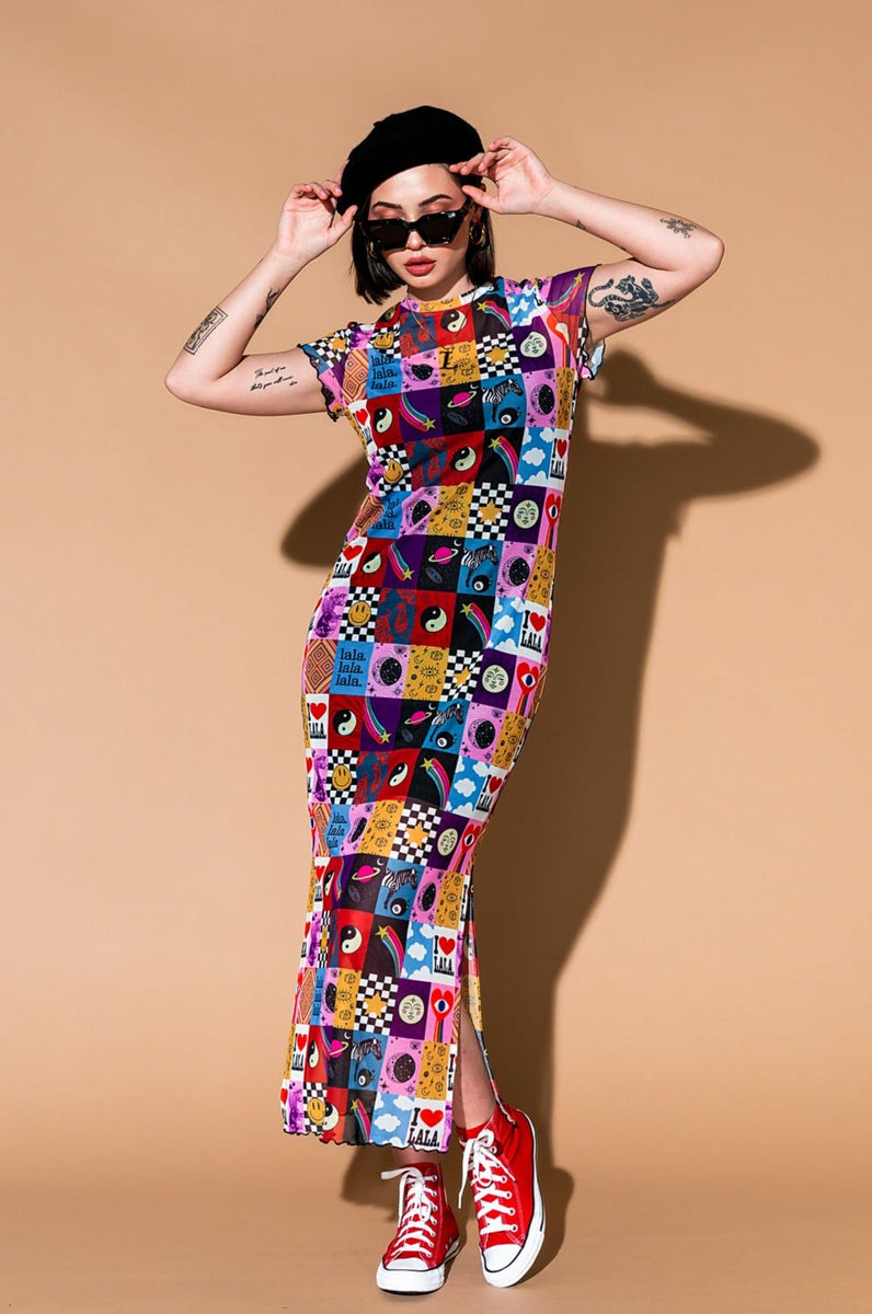 Mad About You Mesh Dress + Slip in Lala World Dressed in Lala