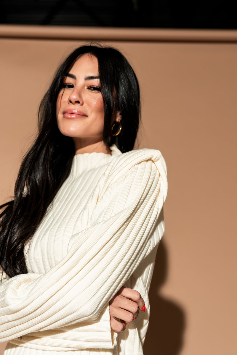 New Era Luxe Knit Set in Ivory Dressed in Lala