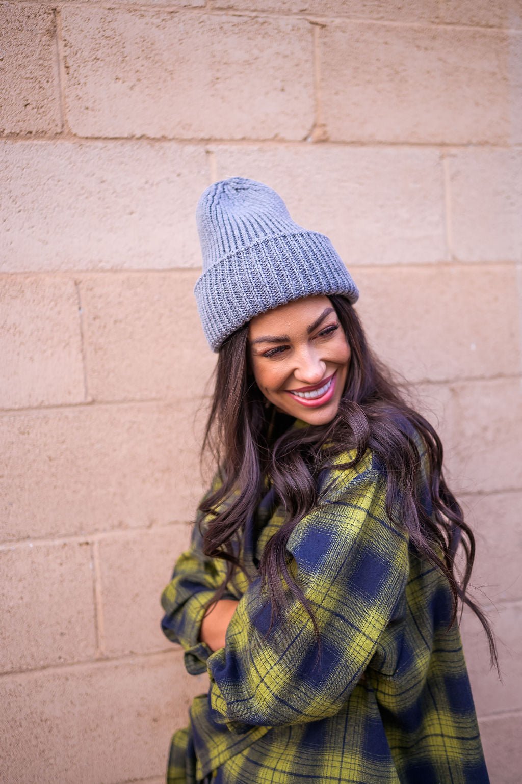 LALA ORIGINAL: Grunge Chic Beanie in Grey *RESTOCKING SOON* - Dressed in Lala