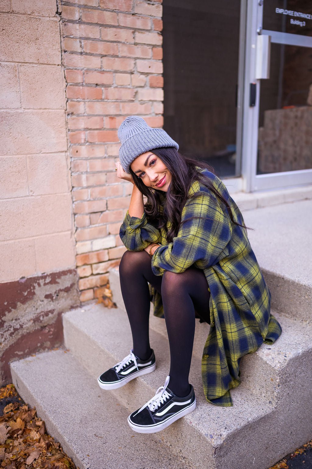 LALA ORIGINAL: Grunge Chic Beanie in Grey *RESTOCKING SOON* - Dressed in Lala