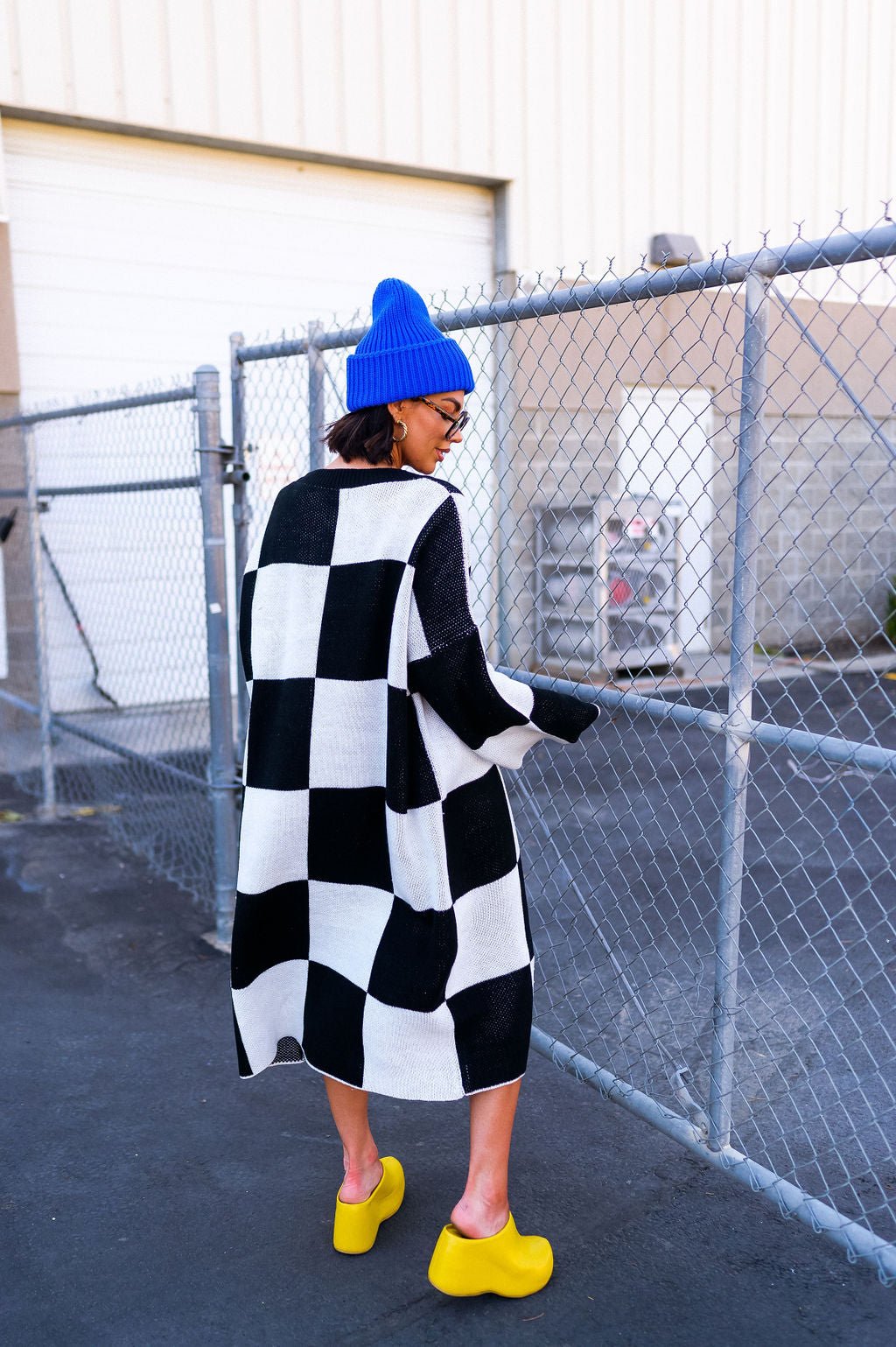LALA ORIGINAL: Grunge Chic Beanie in Royal Blue *RESTOCKING SOON* - Dressed in Lala