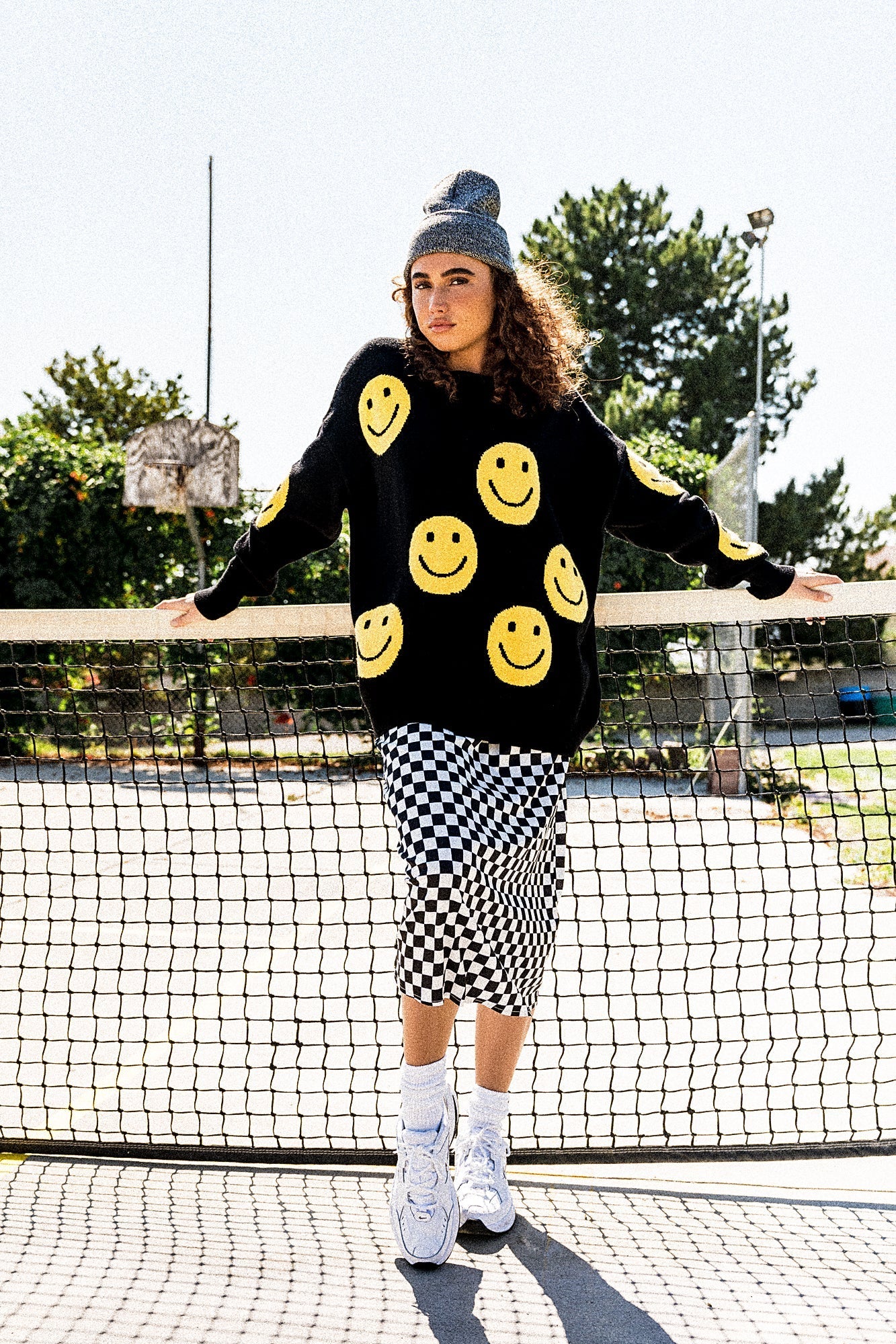 LALA ORIGINAL: Have Fun Oversized Smiley Knit *RESTOCKING SOON* - Dressed in Lala