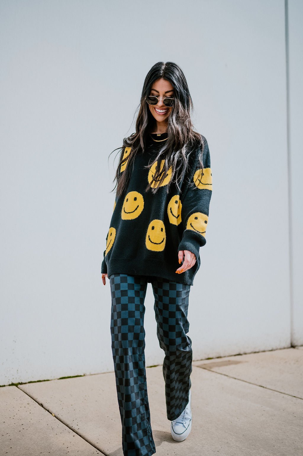 LALA ORIGINAL: Have Fun Oversized Smiley Knit *RESTOCKING SOON* - Dressed in Lala